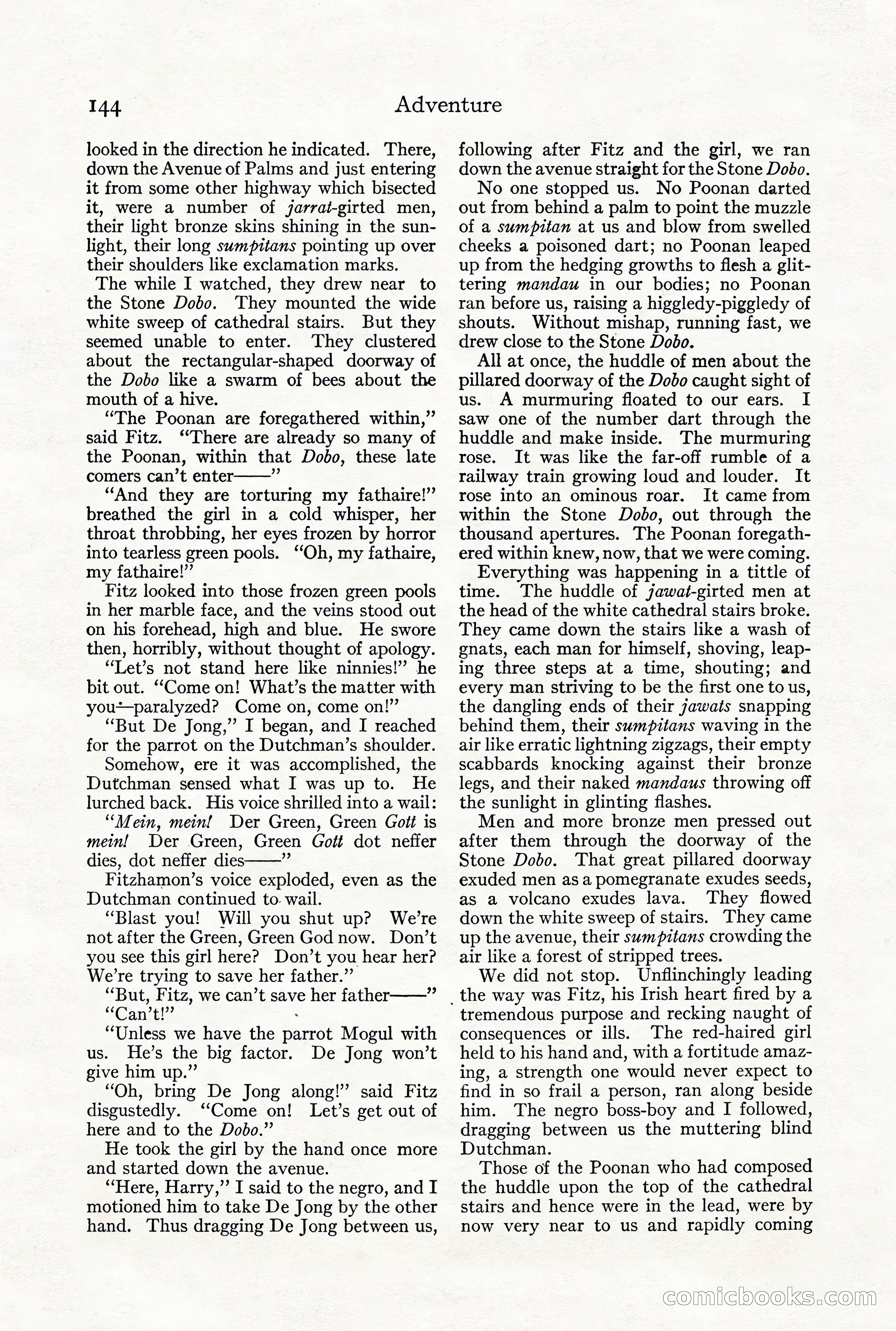 Adventure Magazine, December 1916 — page 146 of 228