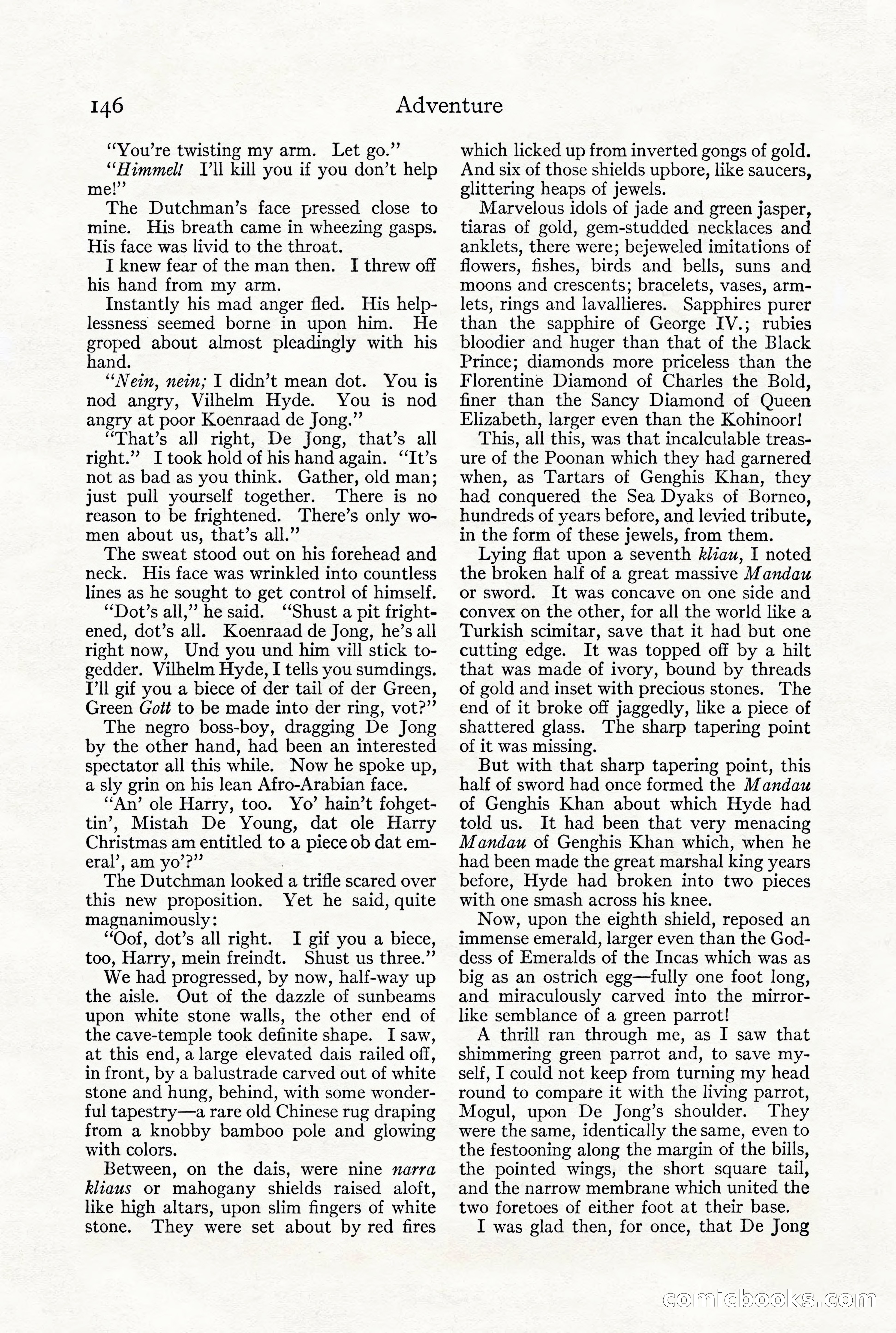 Adventure Magazine, December 1916 — page 148 of 228