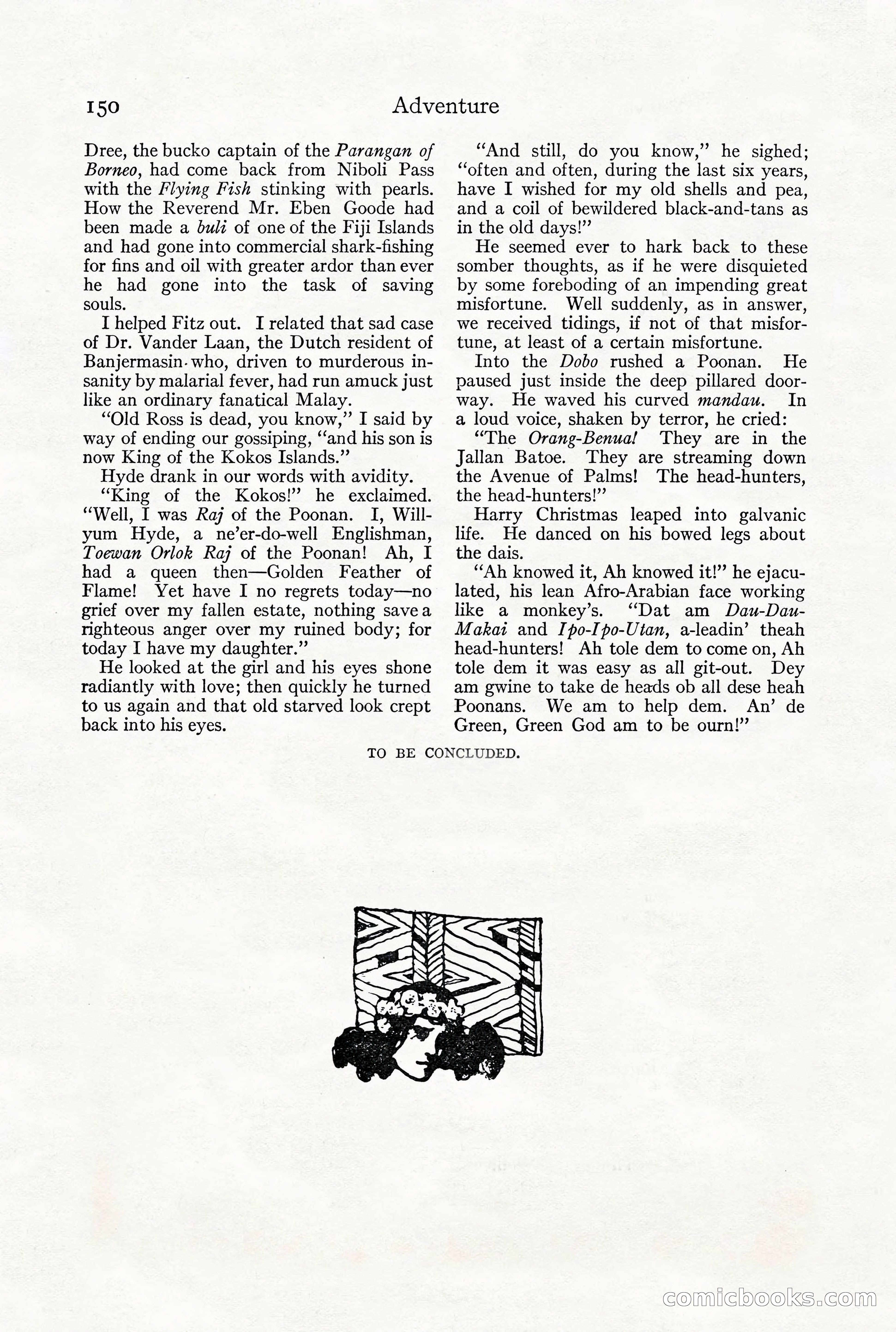 Adventure Magazine, December 1916 — page 152 of 228