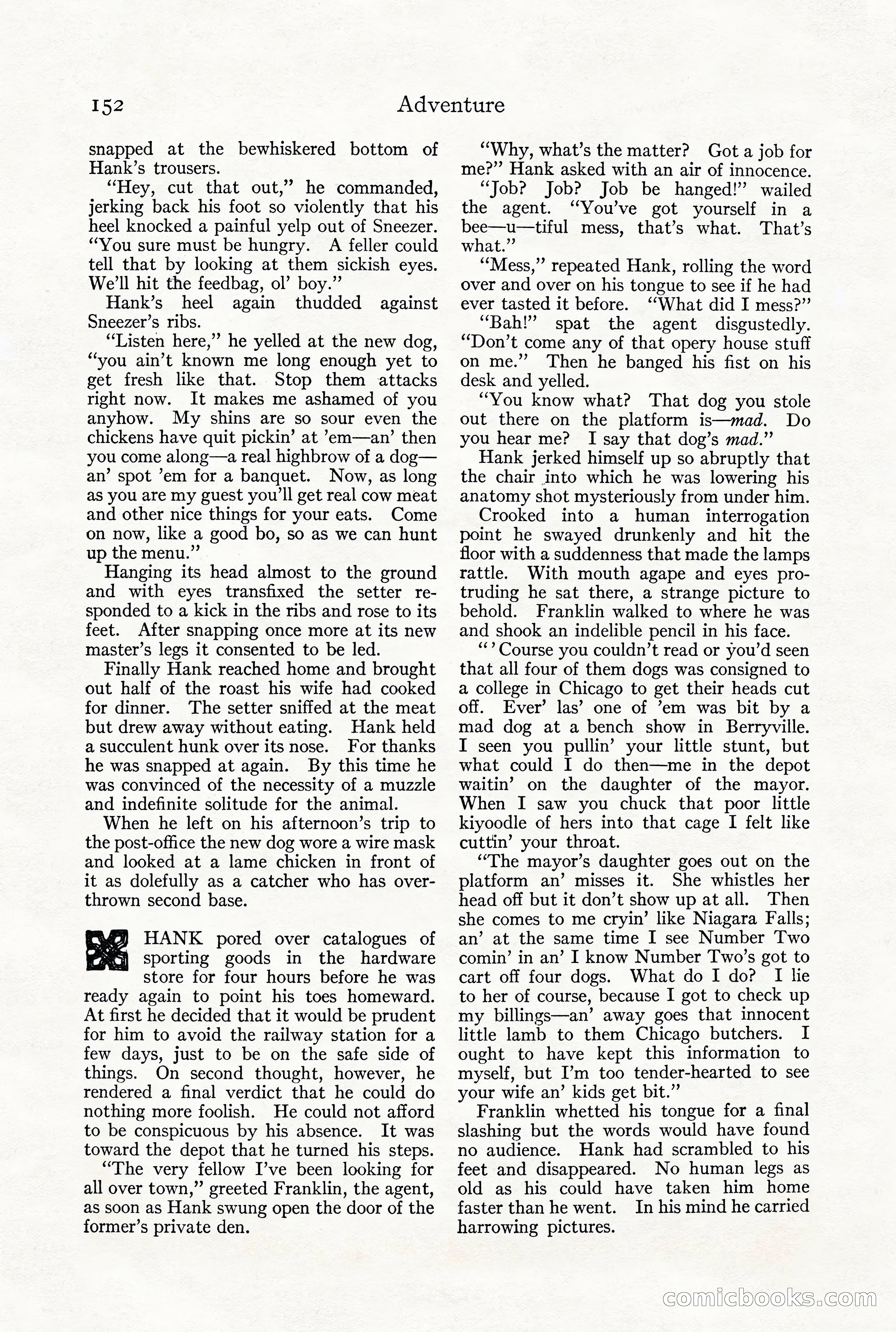 Adventure Magazine, December 1916 — page 154 of 228