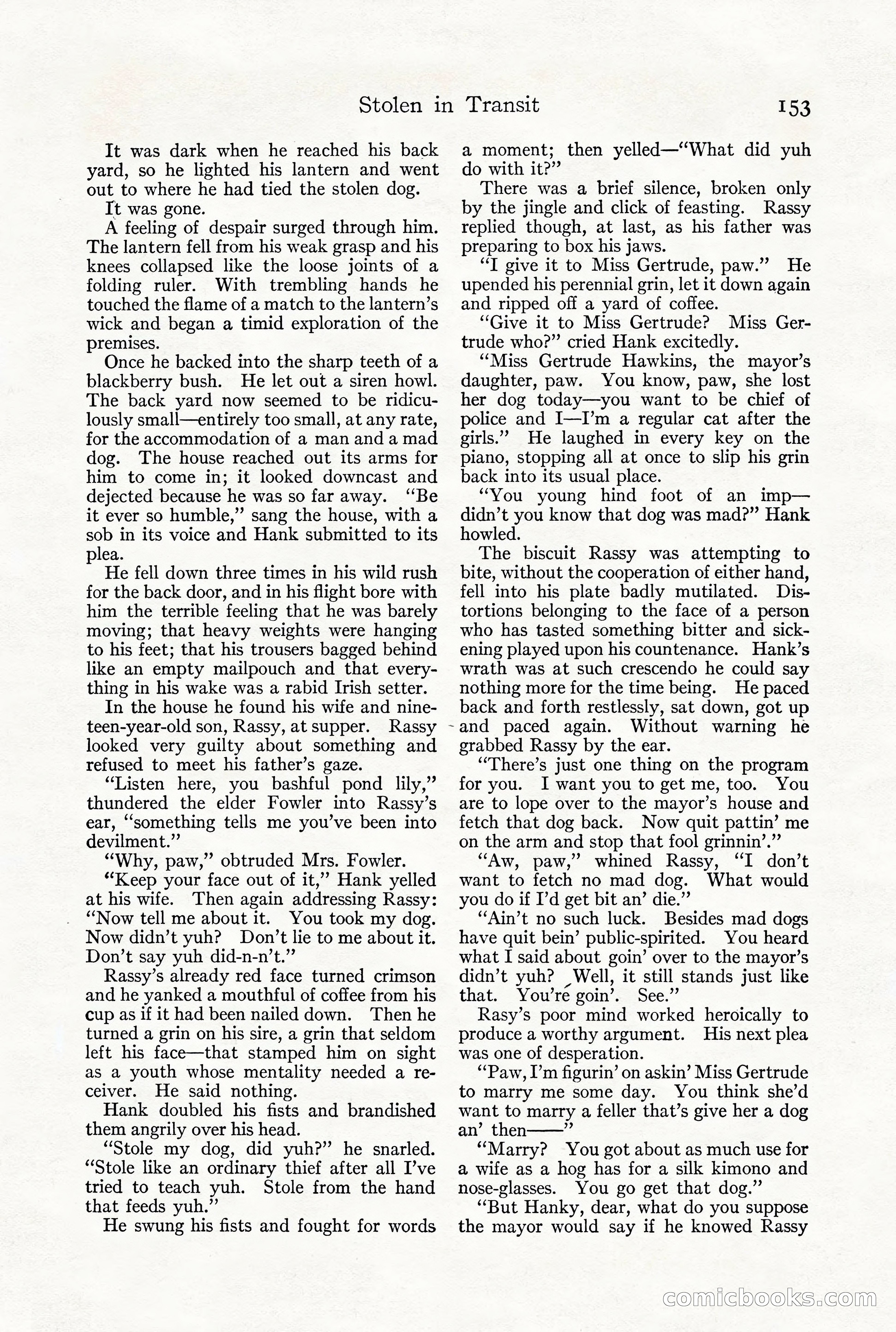 Adventure Magazine, December 1916 — page 155 of 228