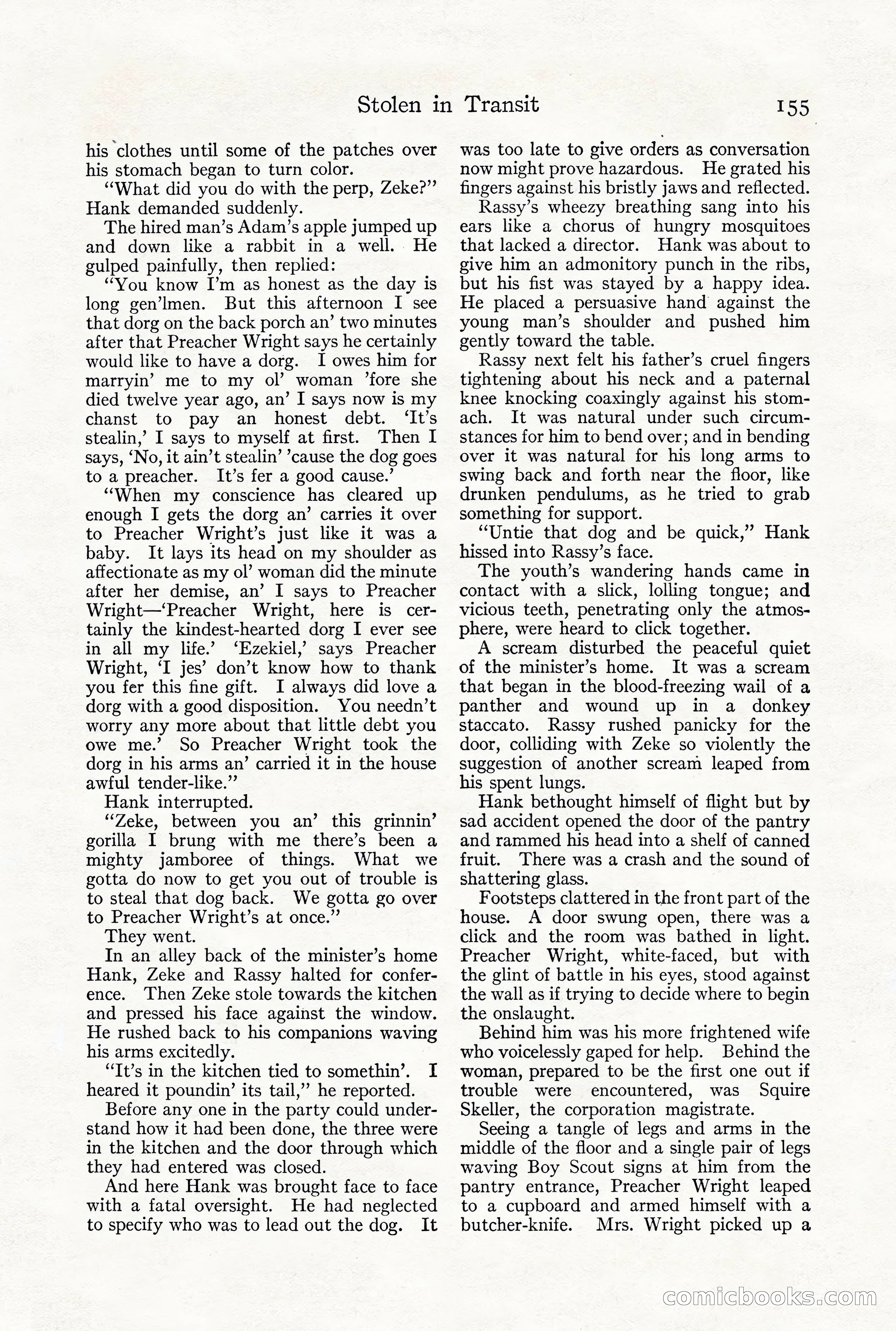 Adventure Magazine, December 1916 — page 157 of 228