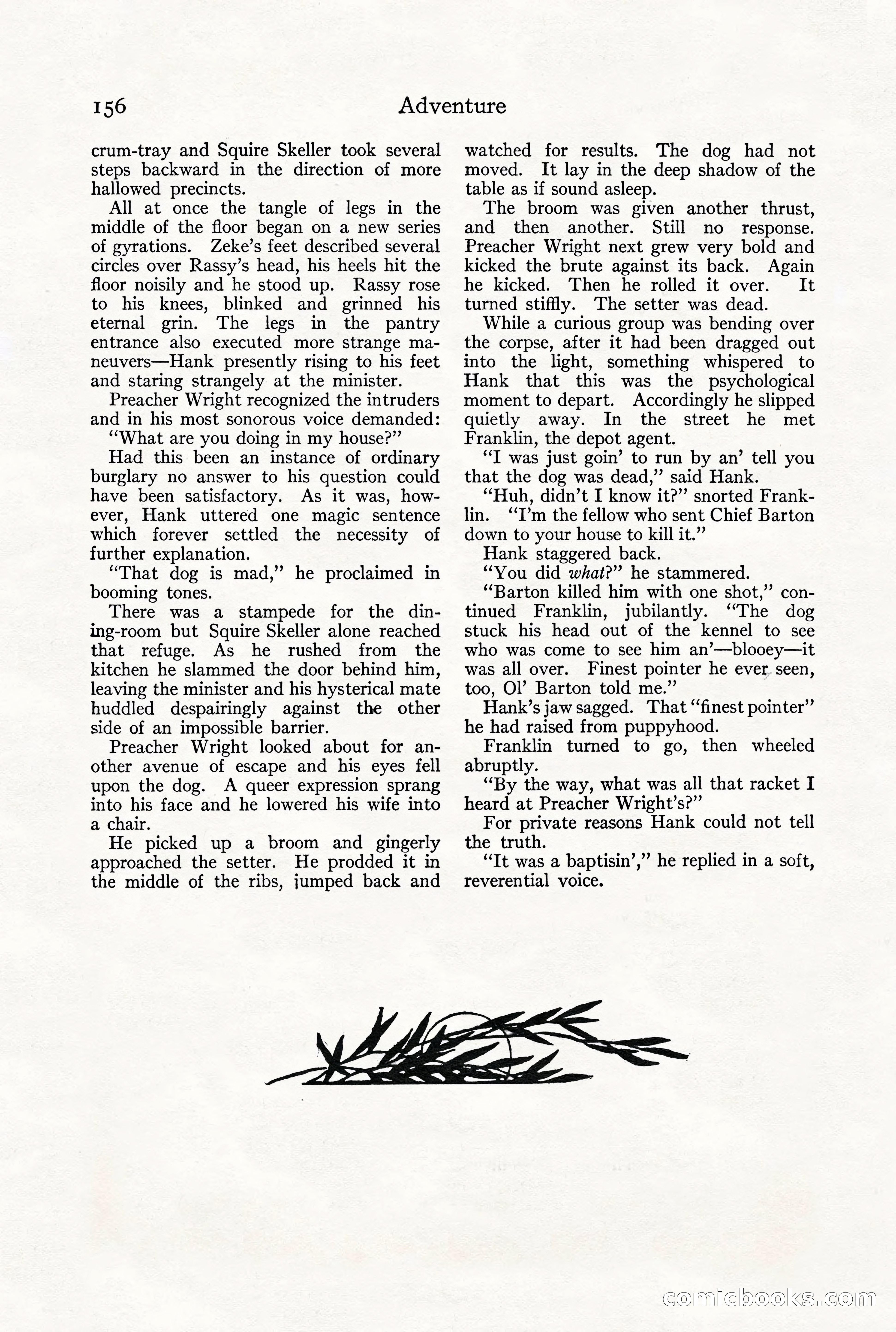 Adventure Magazine, December 1916 — page 158 of 228