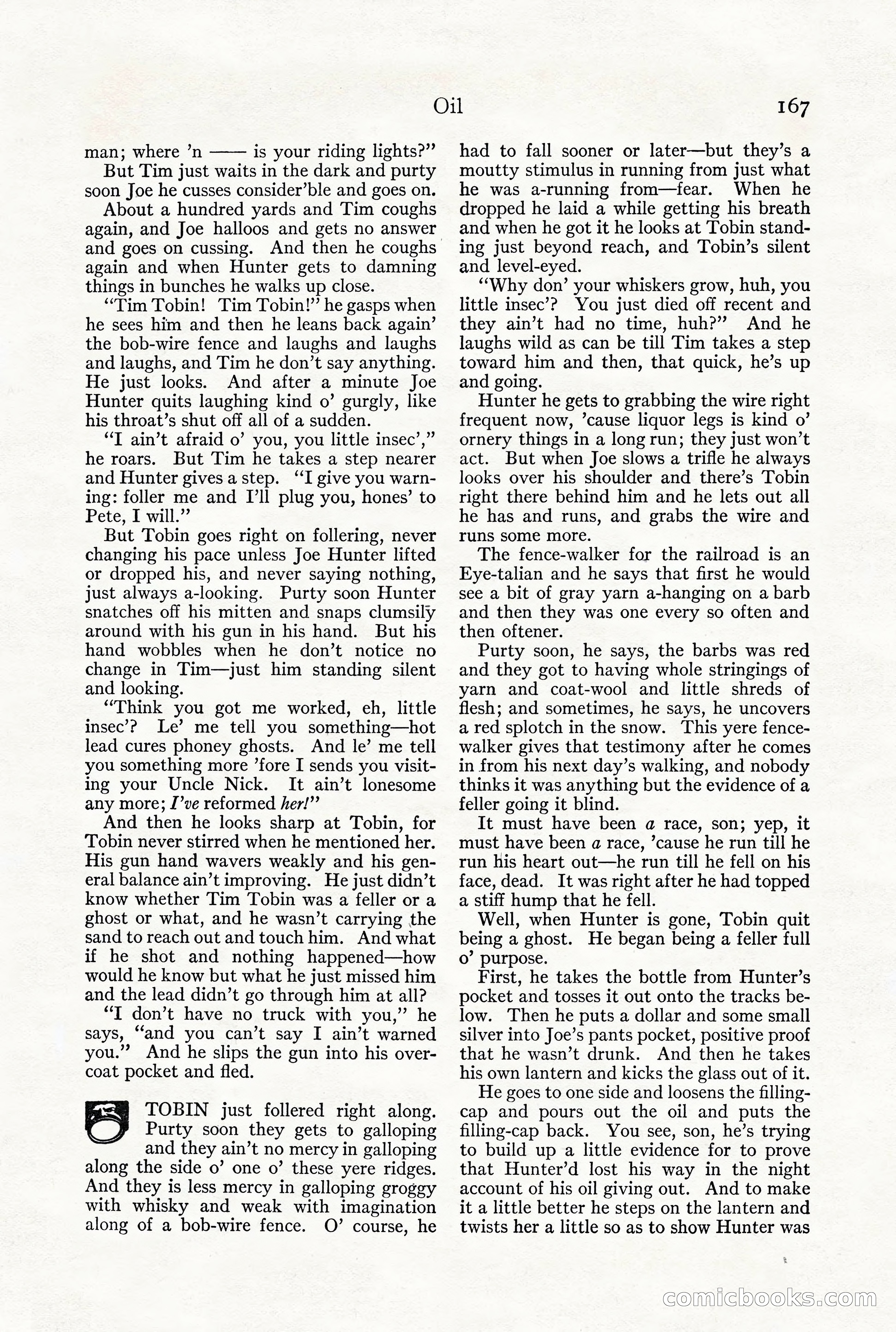 Adventure Magazine, December 1916 — page 169 of 228