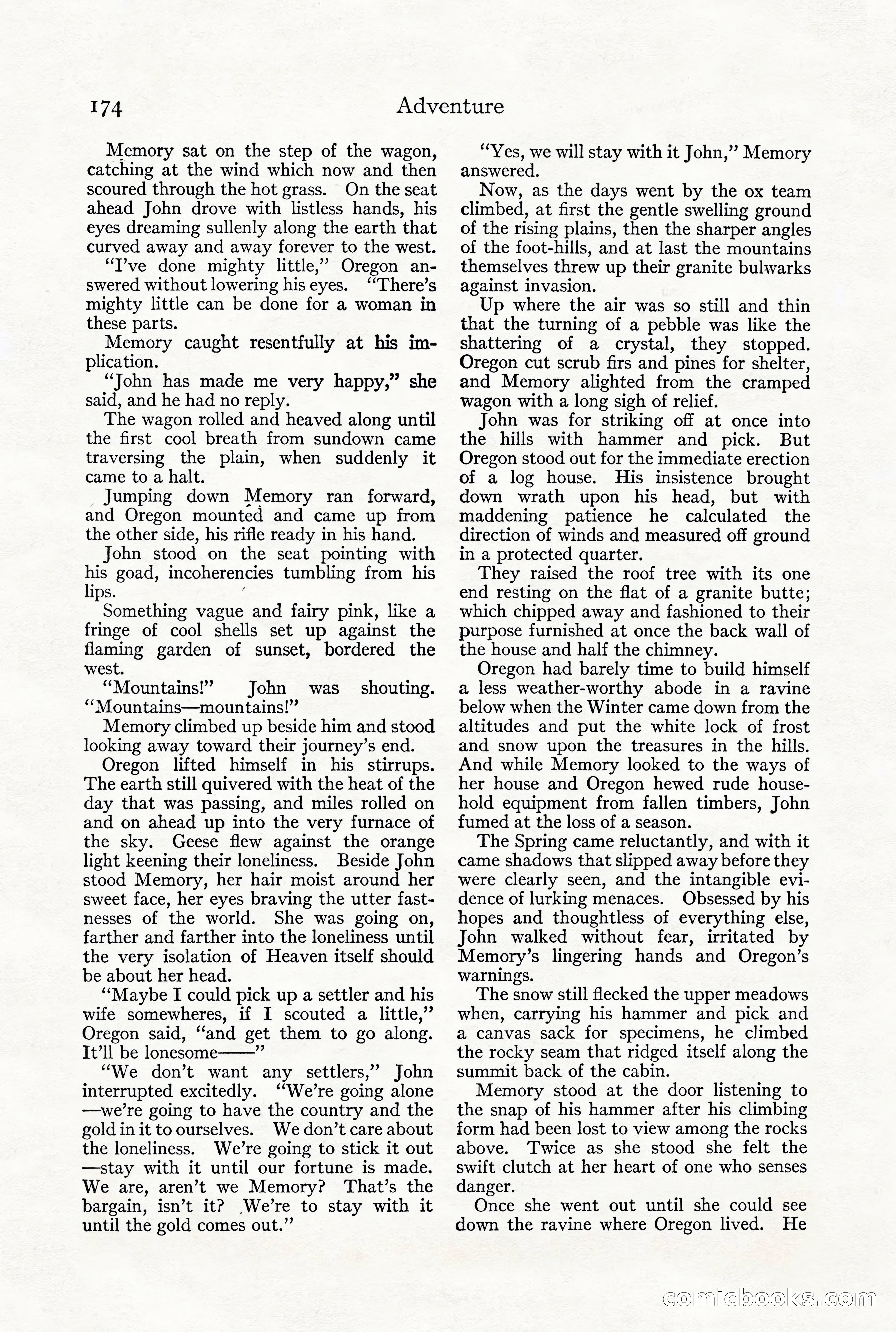 Adventure Magazine, December 1916 — page 176 of 228