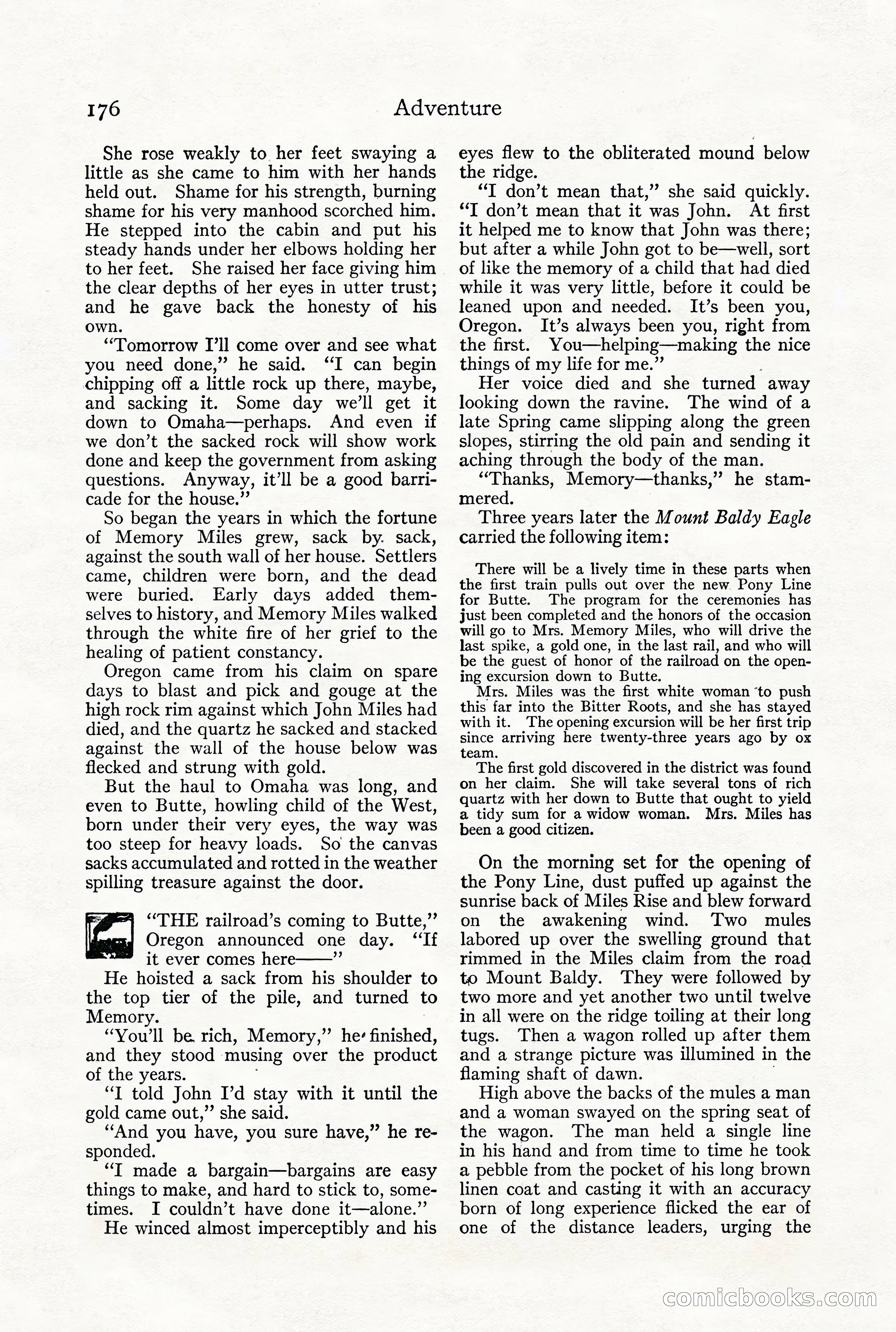 Adventure Magazine, December 1916 — page 178 of 228