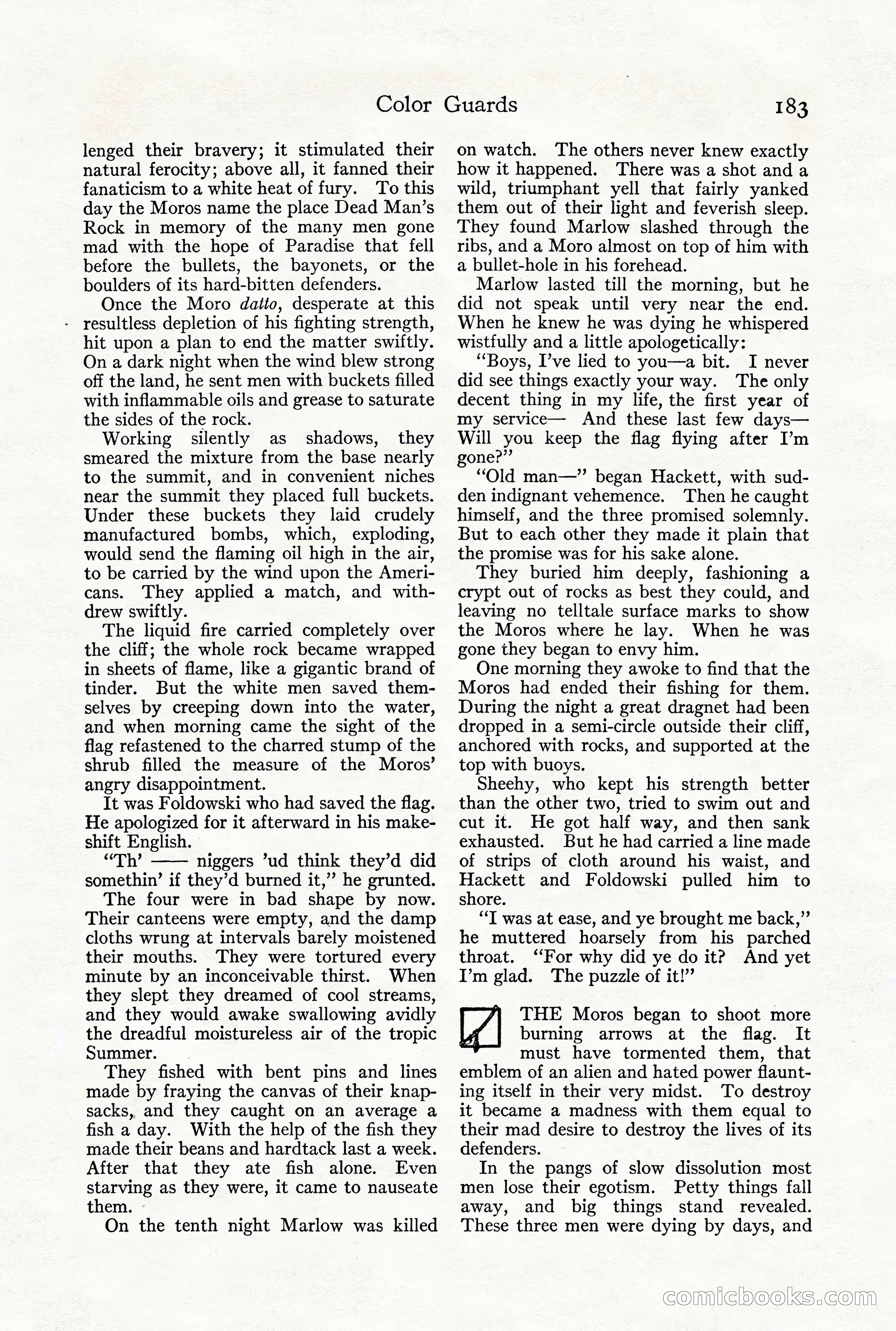 Adventure Magazine, December 1916 — page 185 of 228