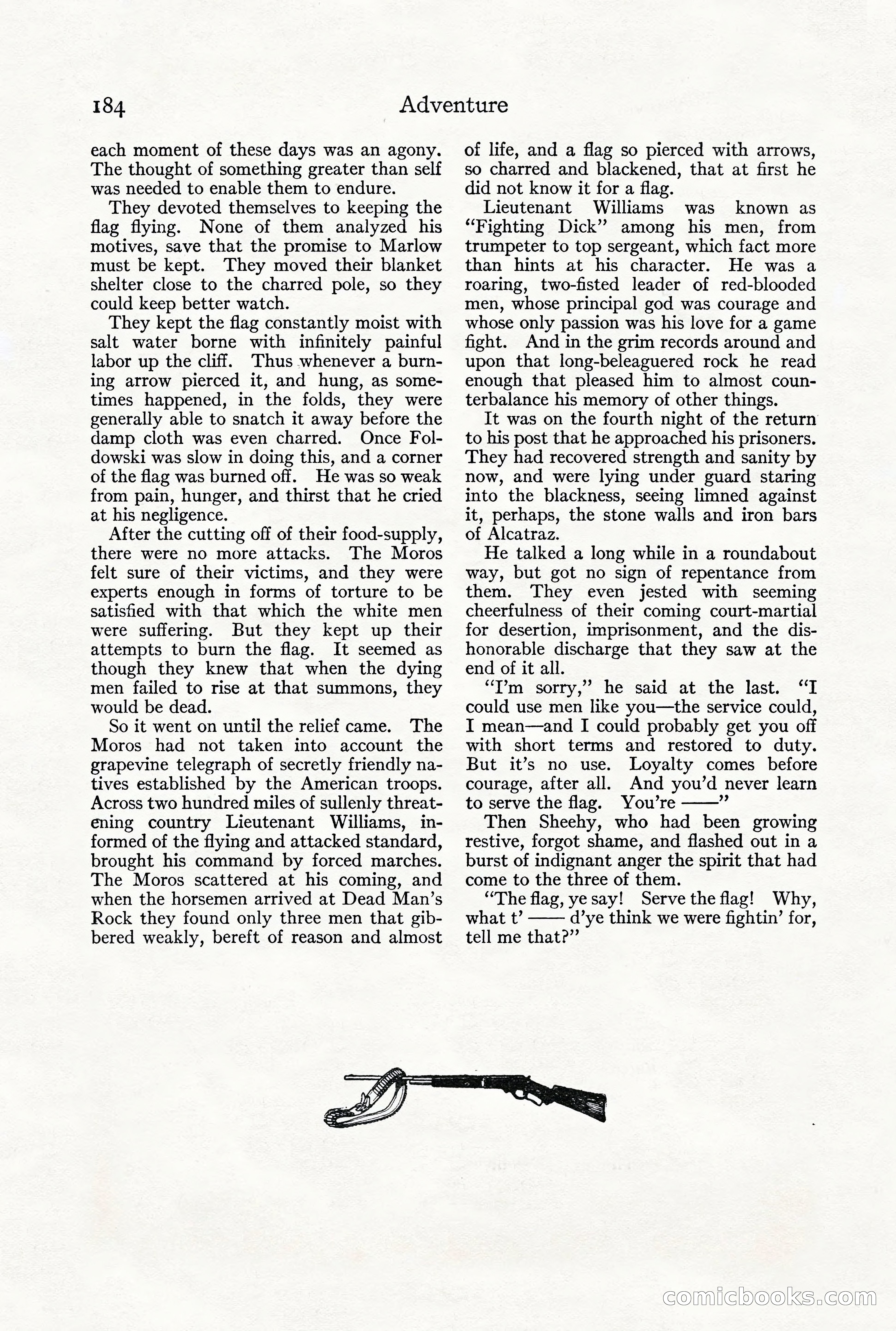 Adventure Magazine, December 1916 — page 186 of 228
