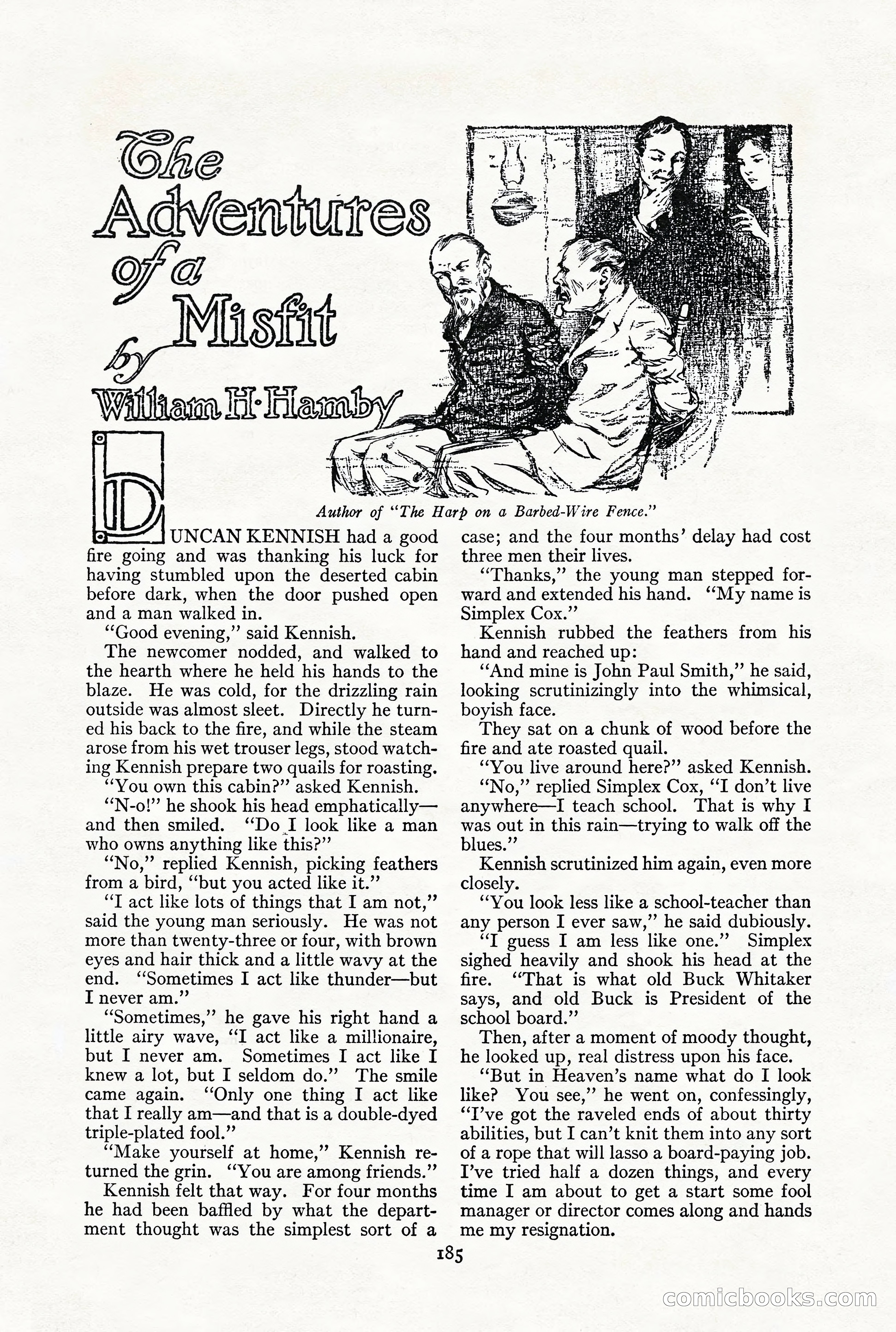 Adventure Magazine, December 1916 — page 187 of 228