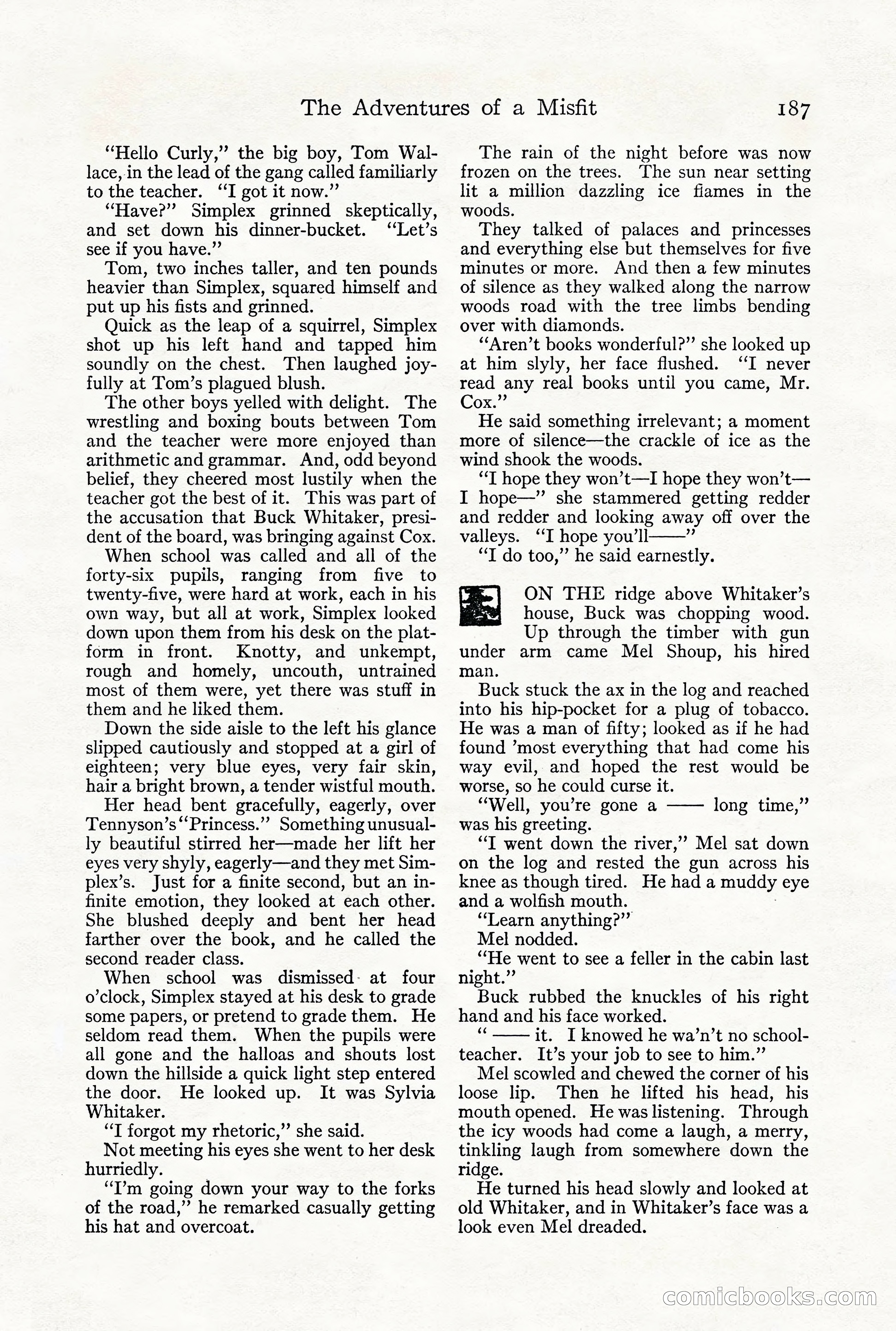 Adventure Magazine, December 1916 — page 189 of 228