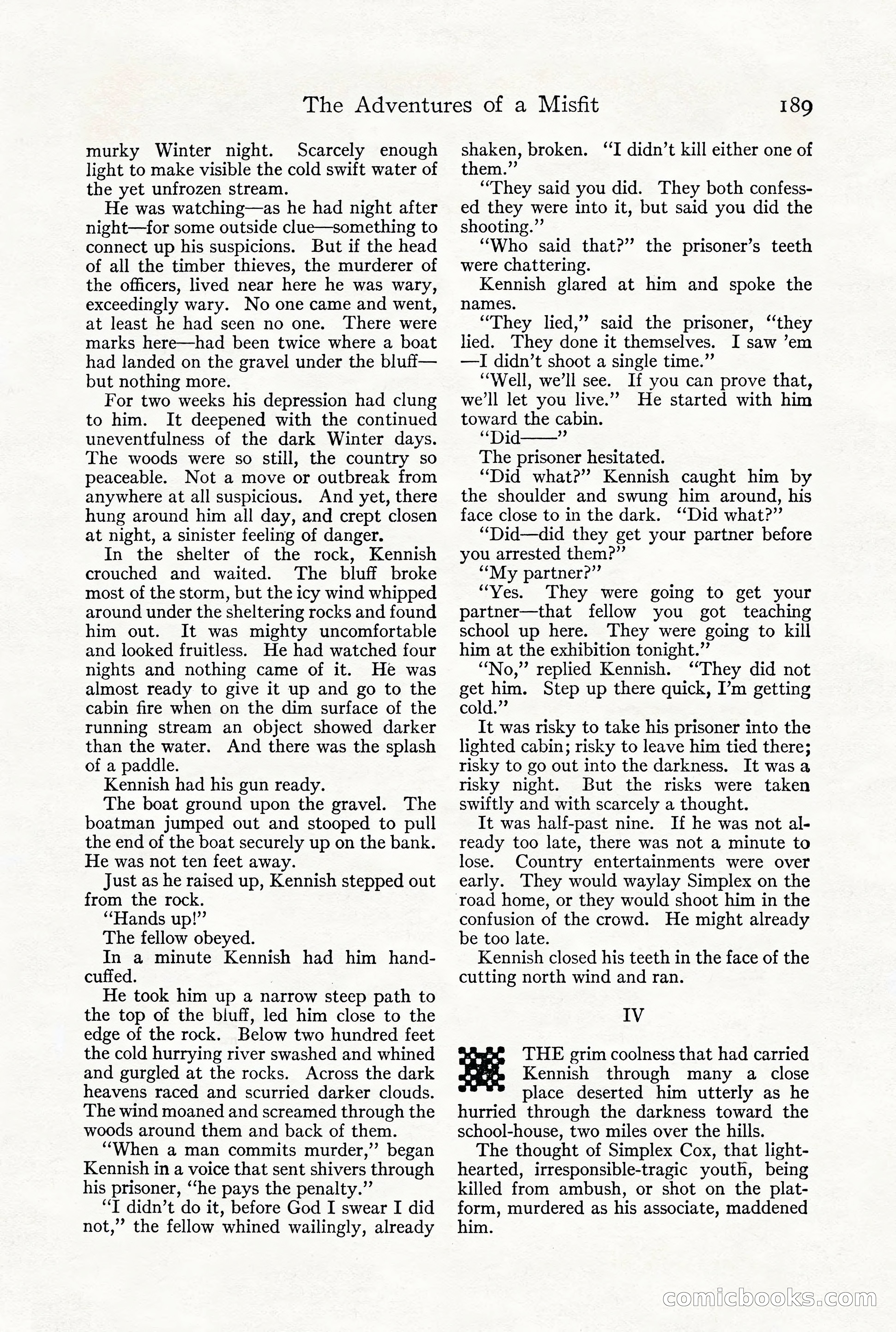 Adventure Magazine, December 1916 — page 191 of 228