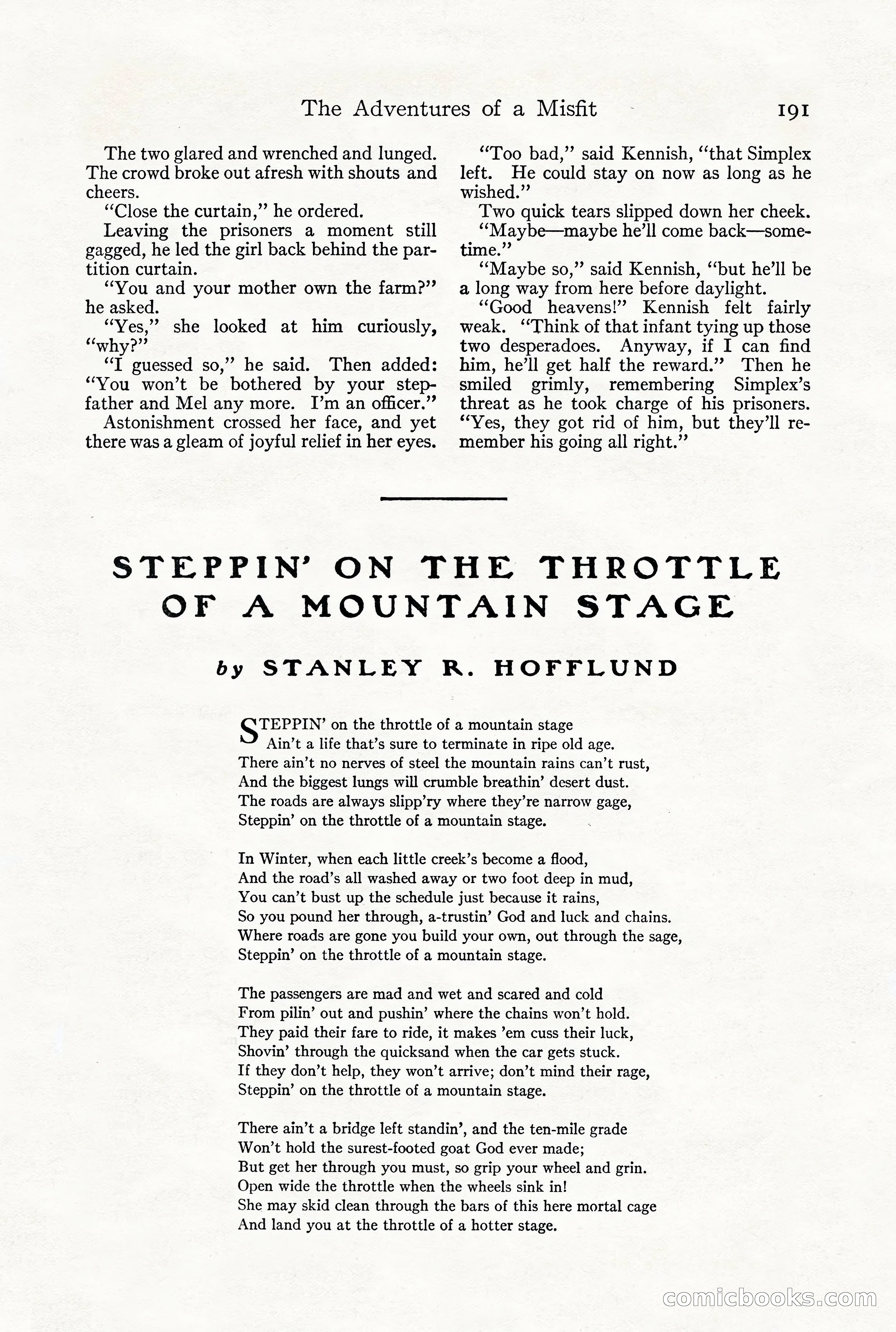 Adventure Magazine, December 1916 — page 193 of 228