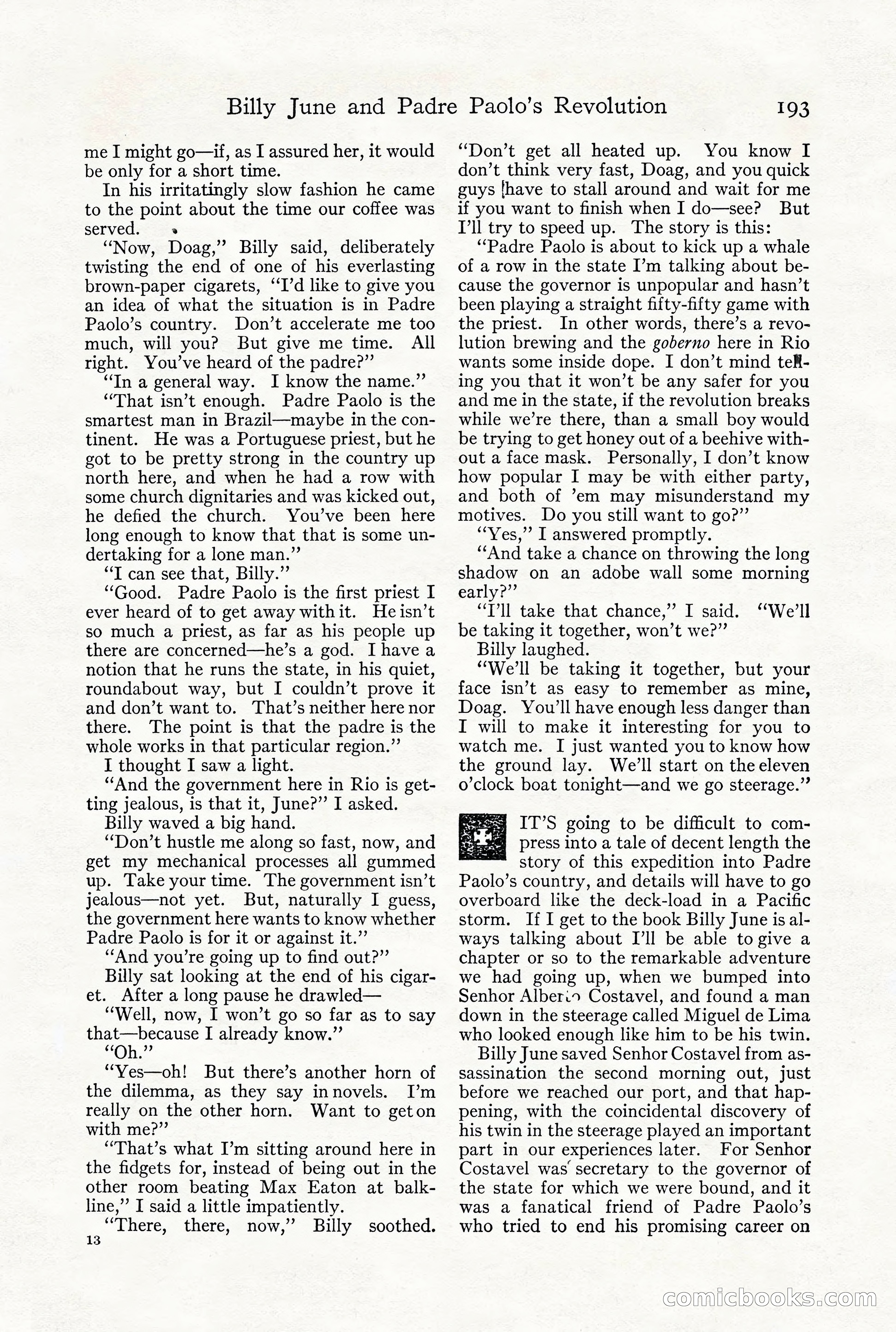 Adventure Magazine, December 1916 — page 195 of 228