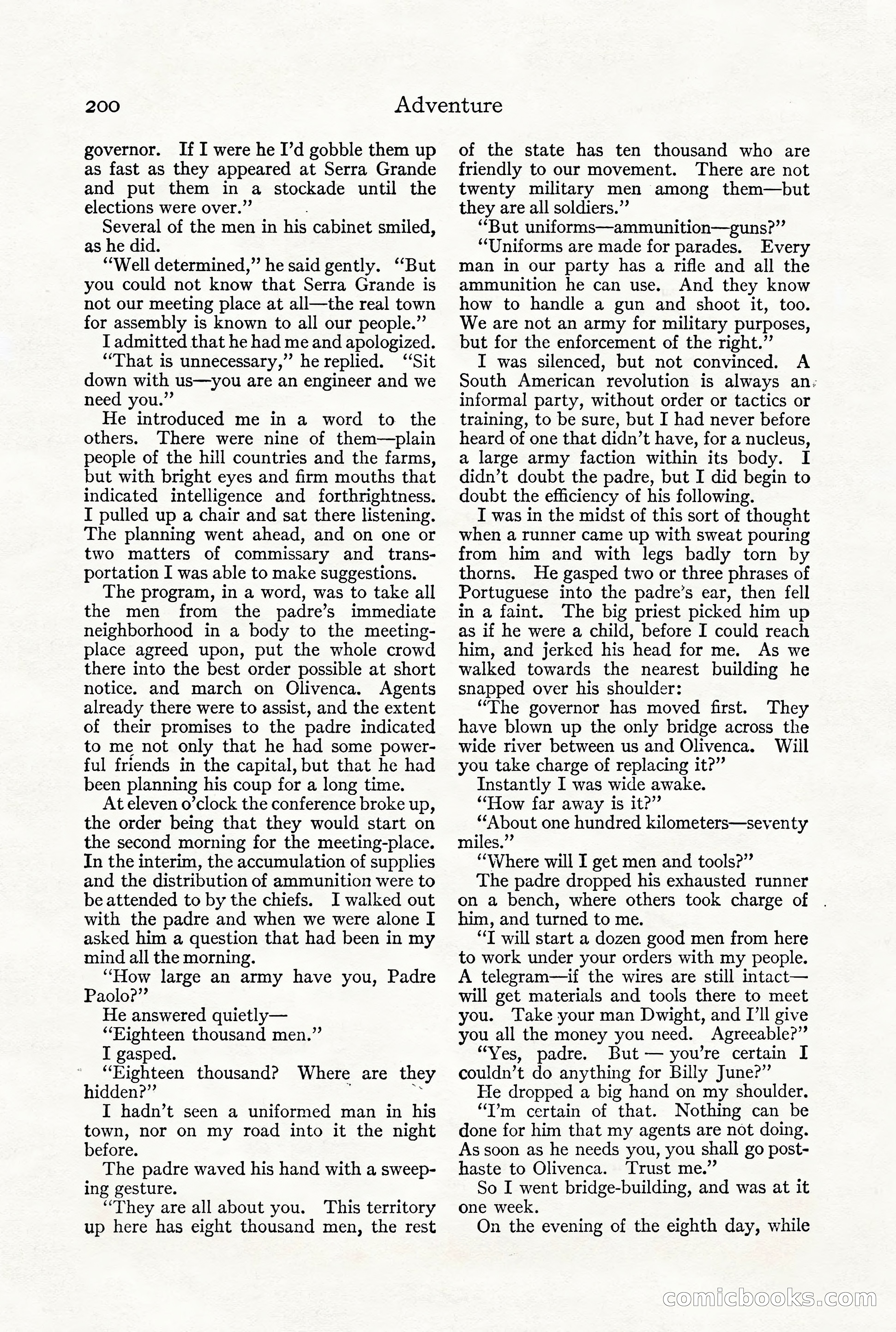 Adventure Magazine, December 1916 — page 202 of 228