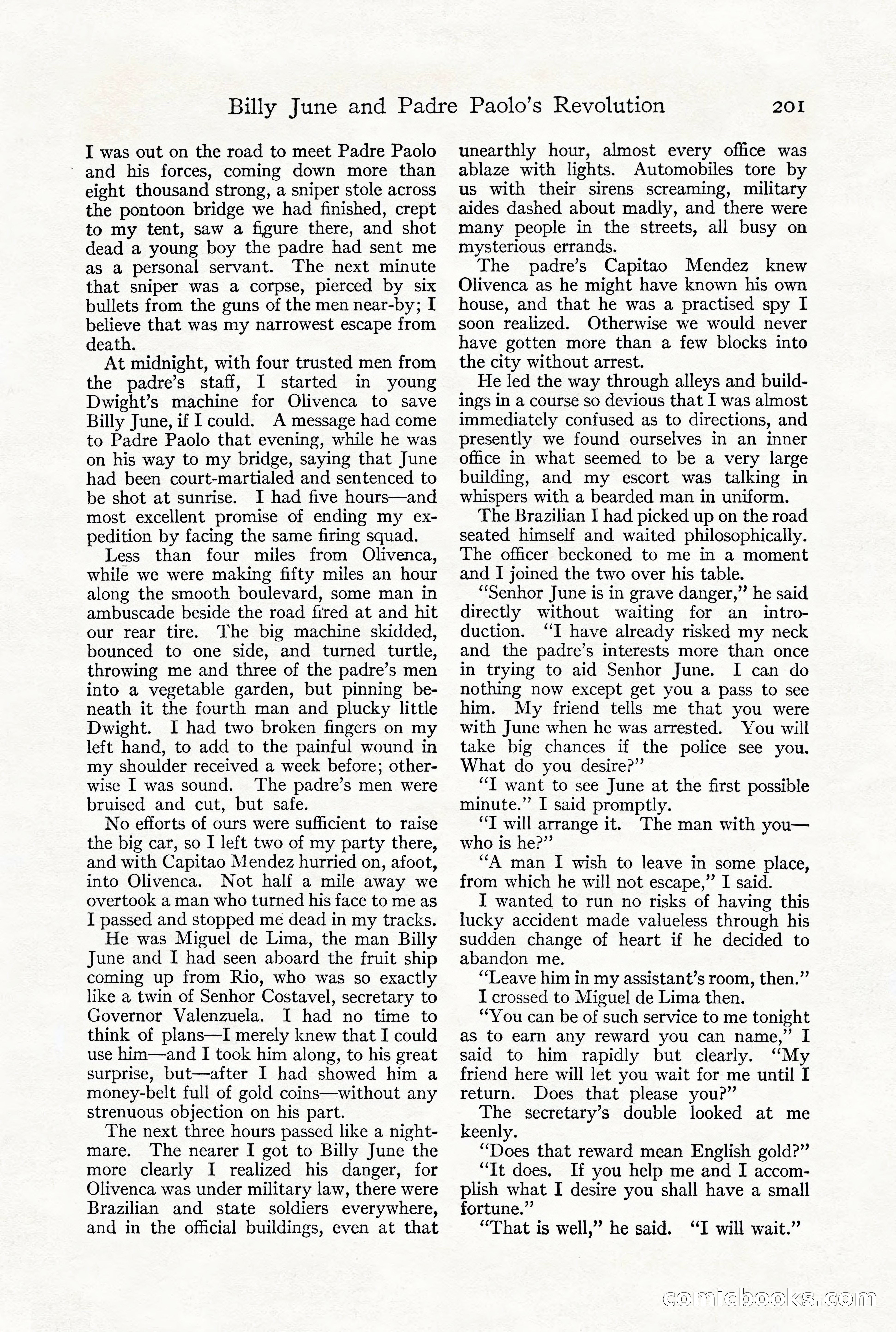 Adventure Magazine, December 1916 — page 203 of 228