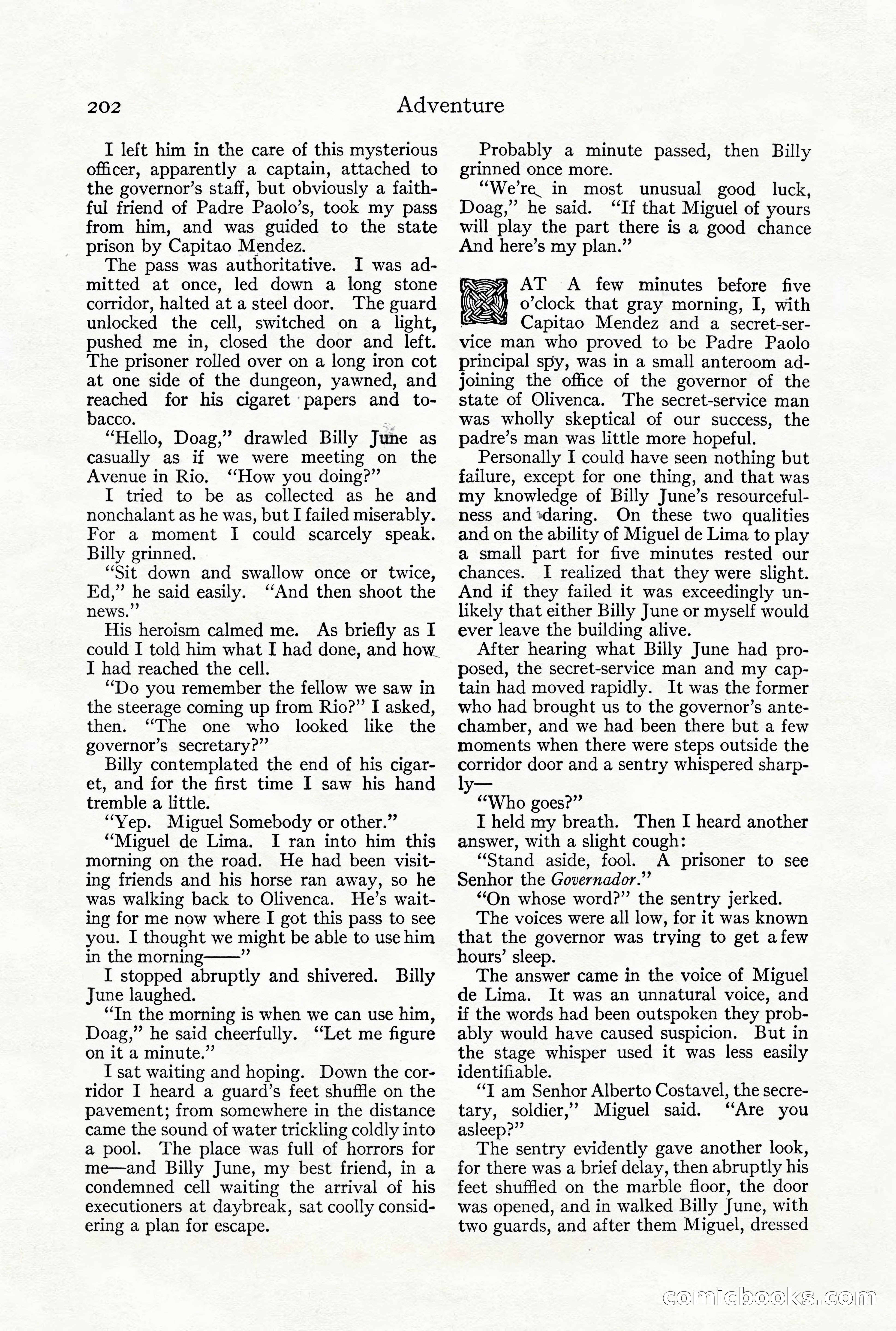 Adventure Magazine, December 1916 — page 204 of 228