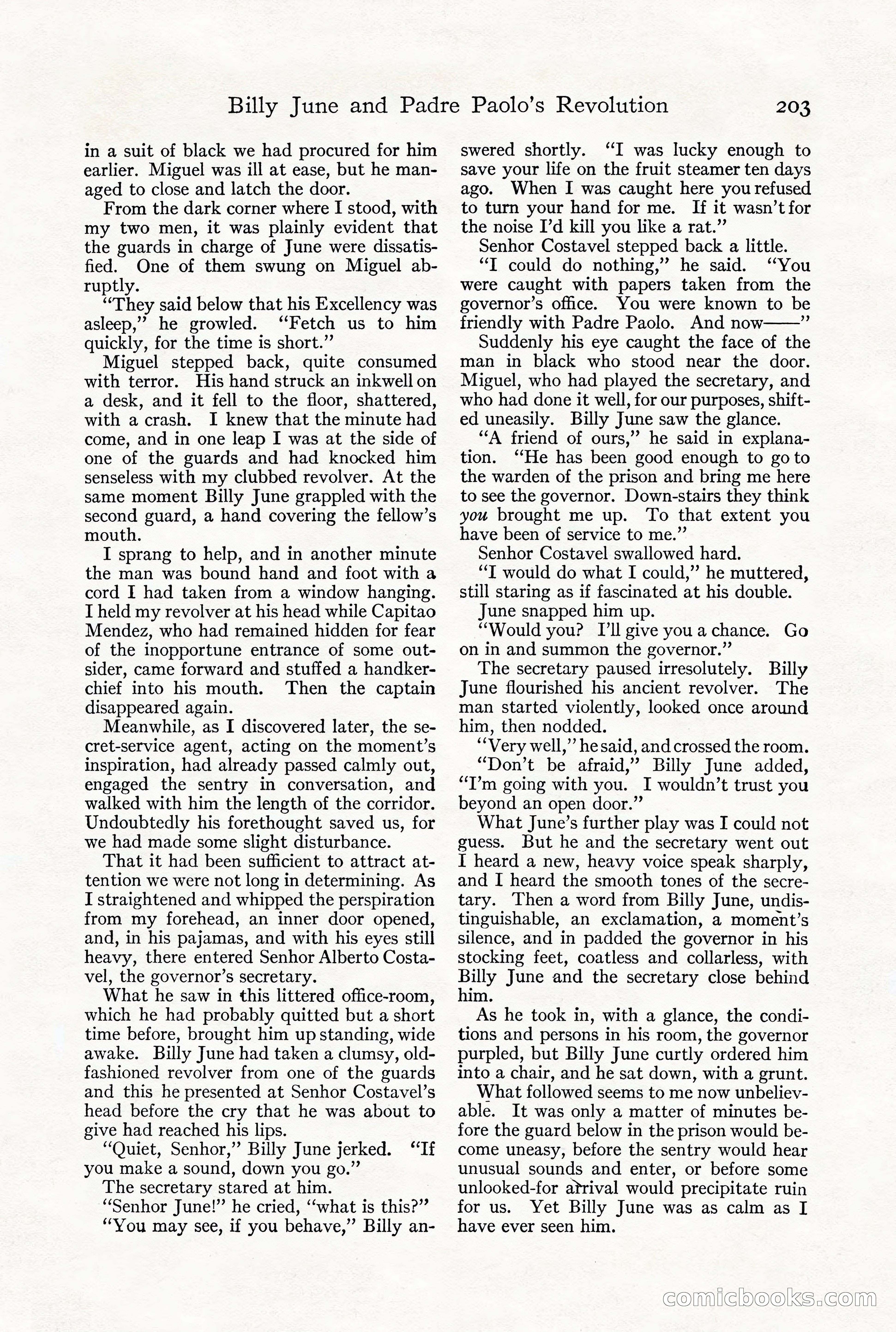 Adventure Magazine, December 1916 — page 205 of 228