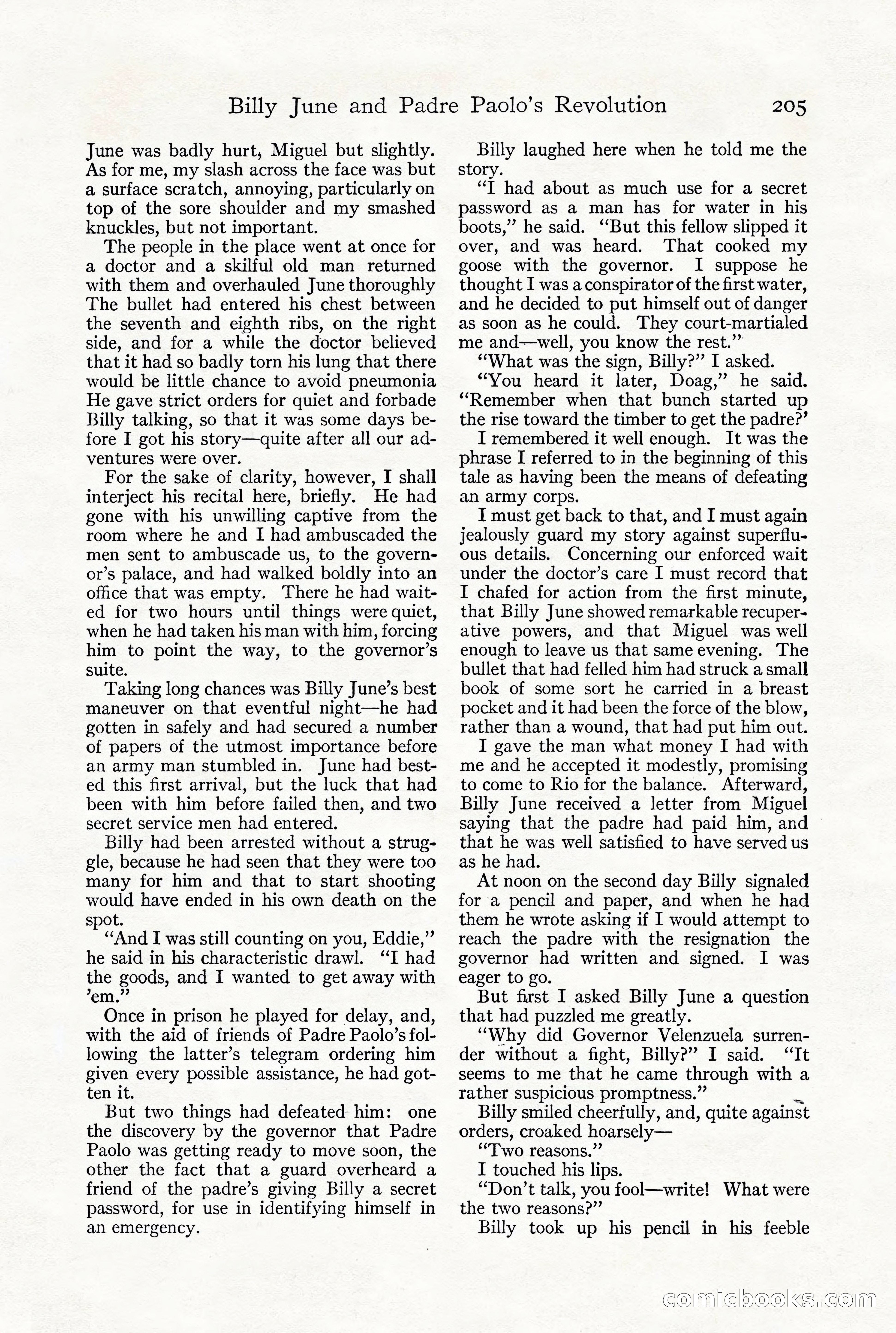 Adventure Magazine, December 1916 — page 207 of 228