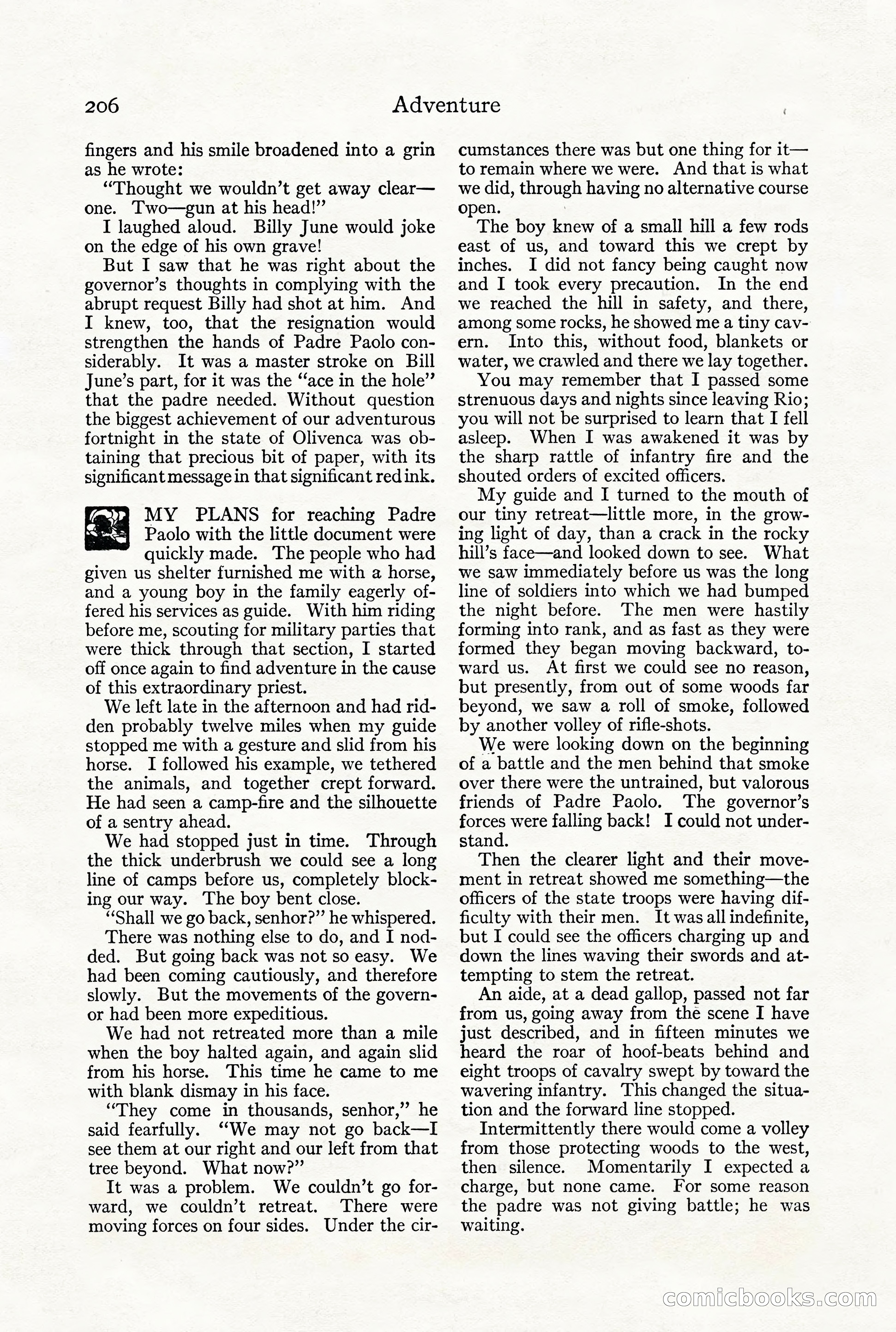Adventure Magazine, December 1916 — page 208 of 228