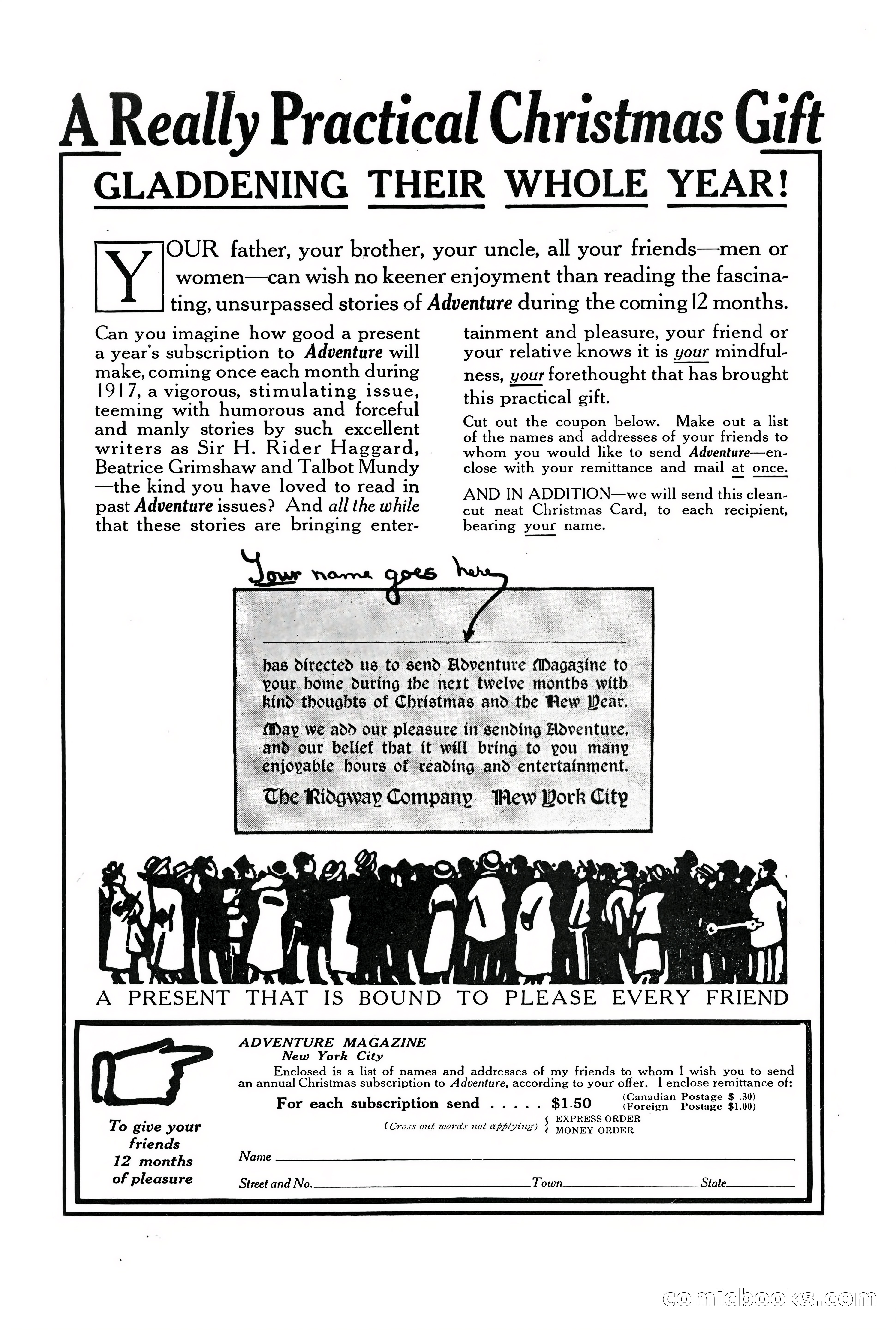 Adventure Magazine, December 1916 — page 227 of 228