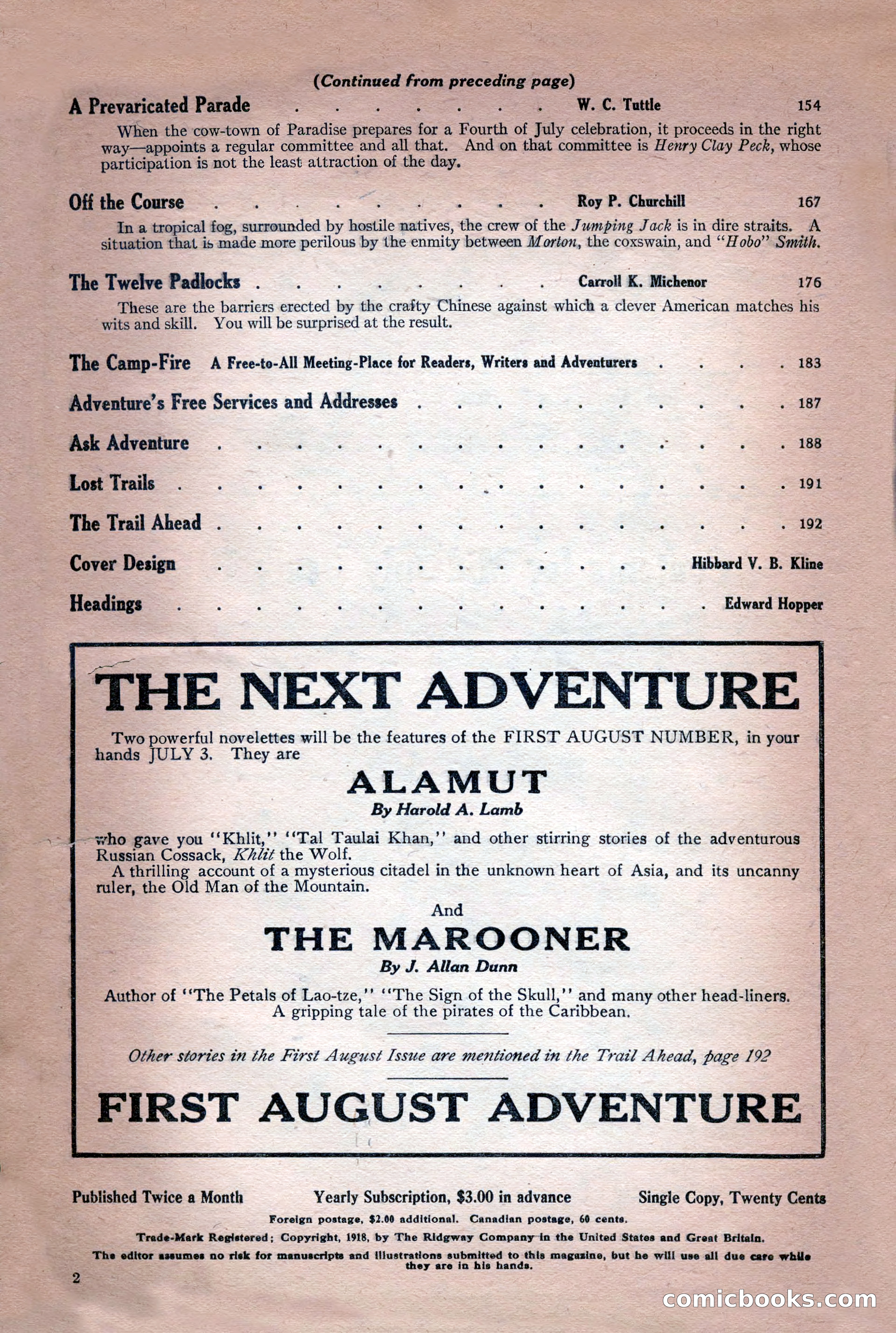 Adventure, July 18, 1918 — page 4 of 196