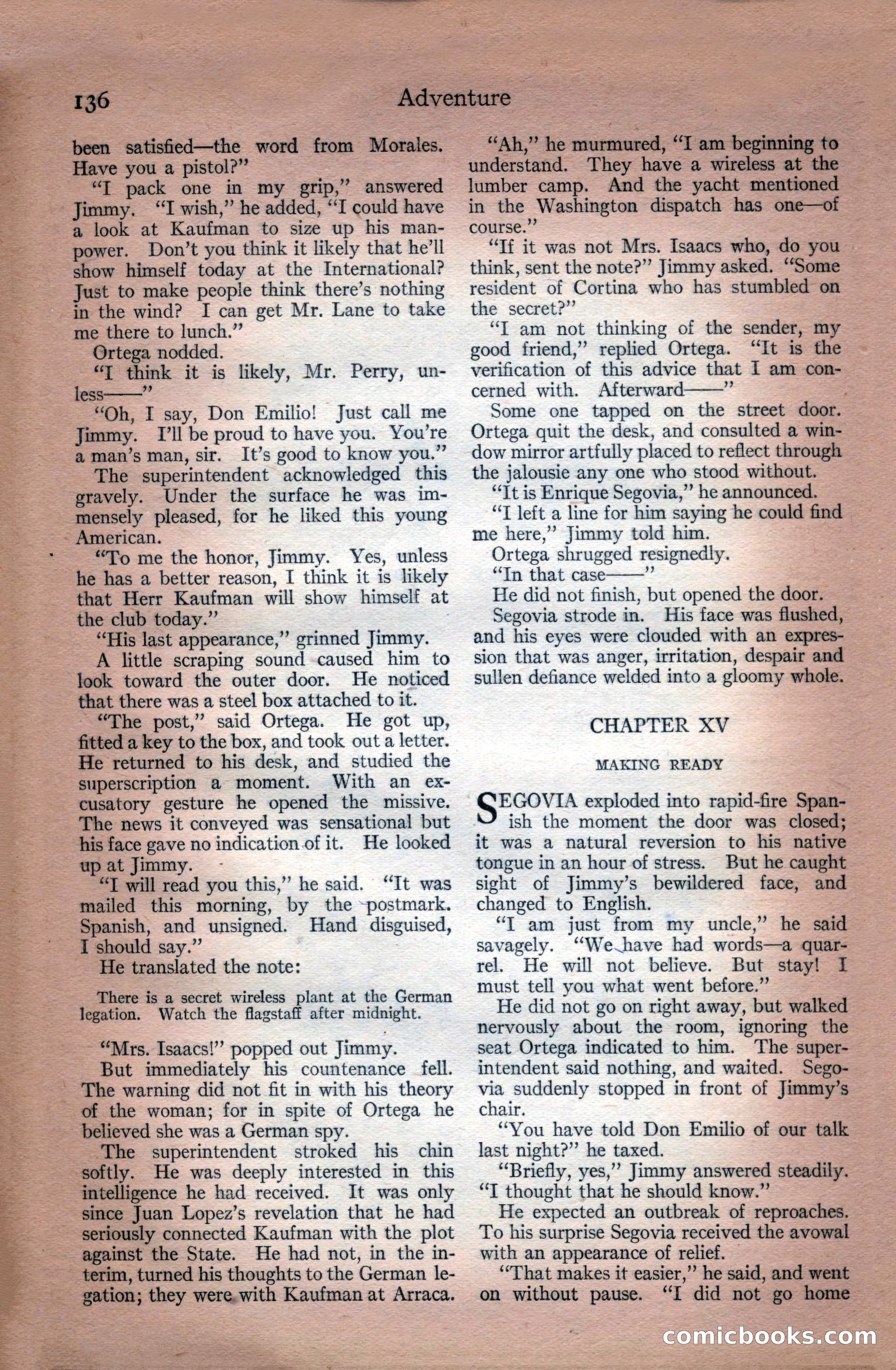 Adventure, July 18, 1918 — page 138 of 196