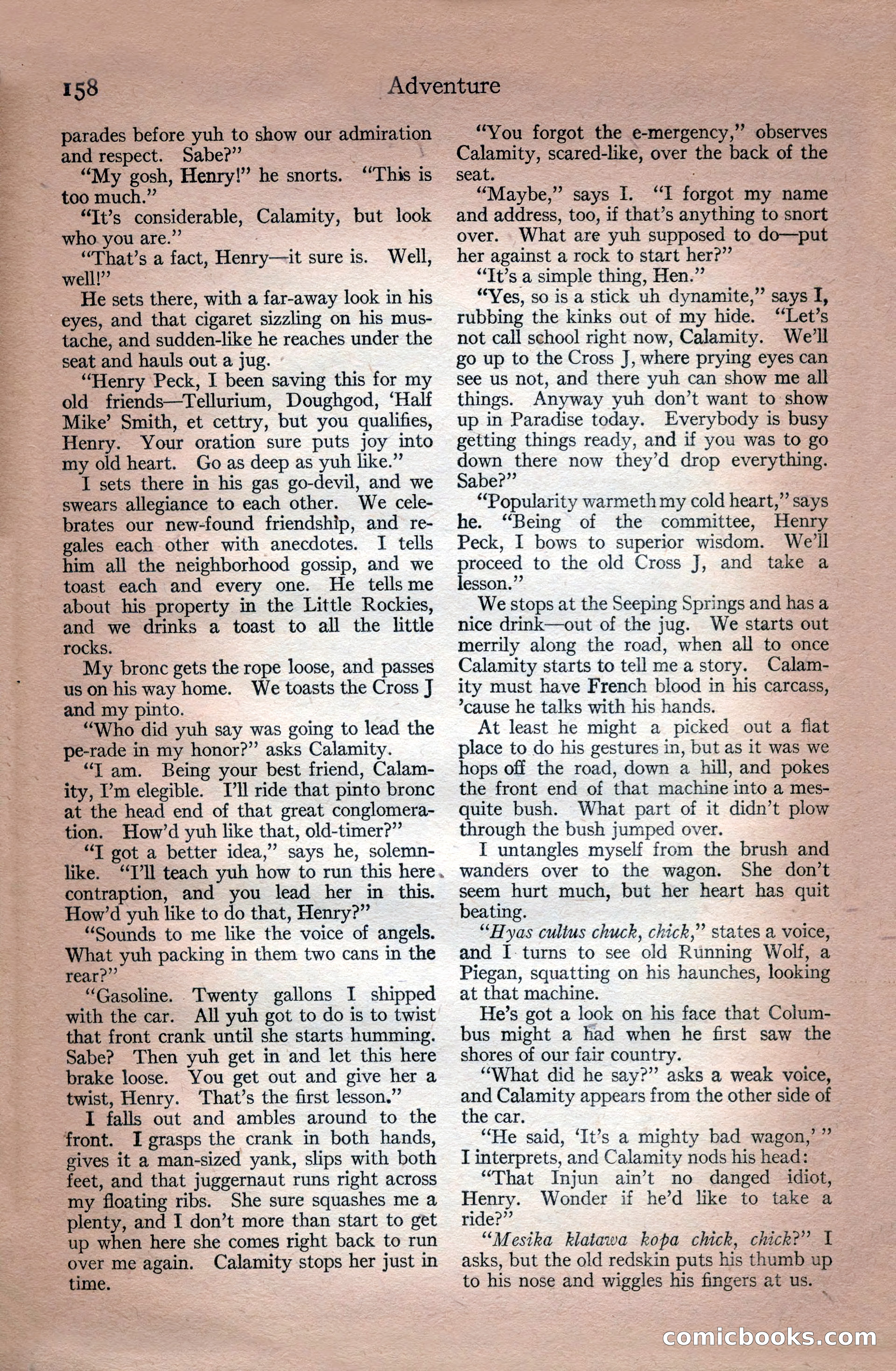 Adventure, July 18, 1918 — page 160 of 196