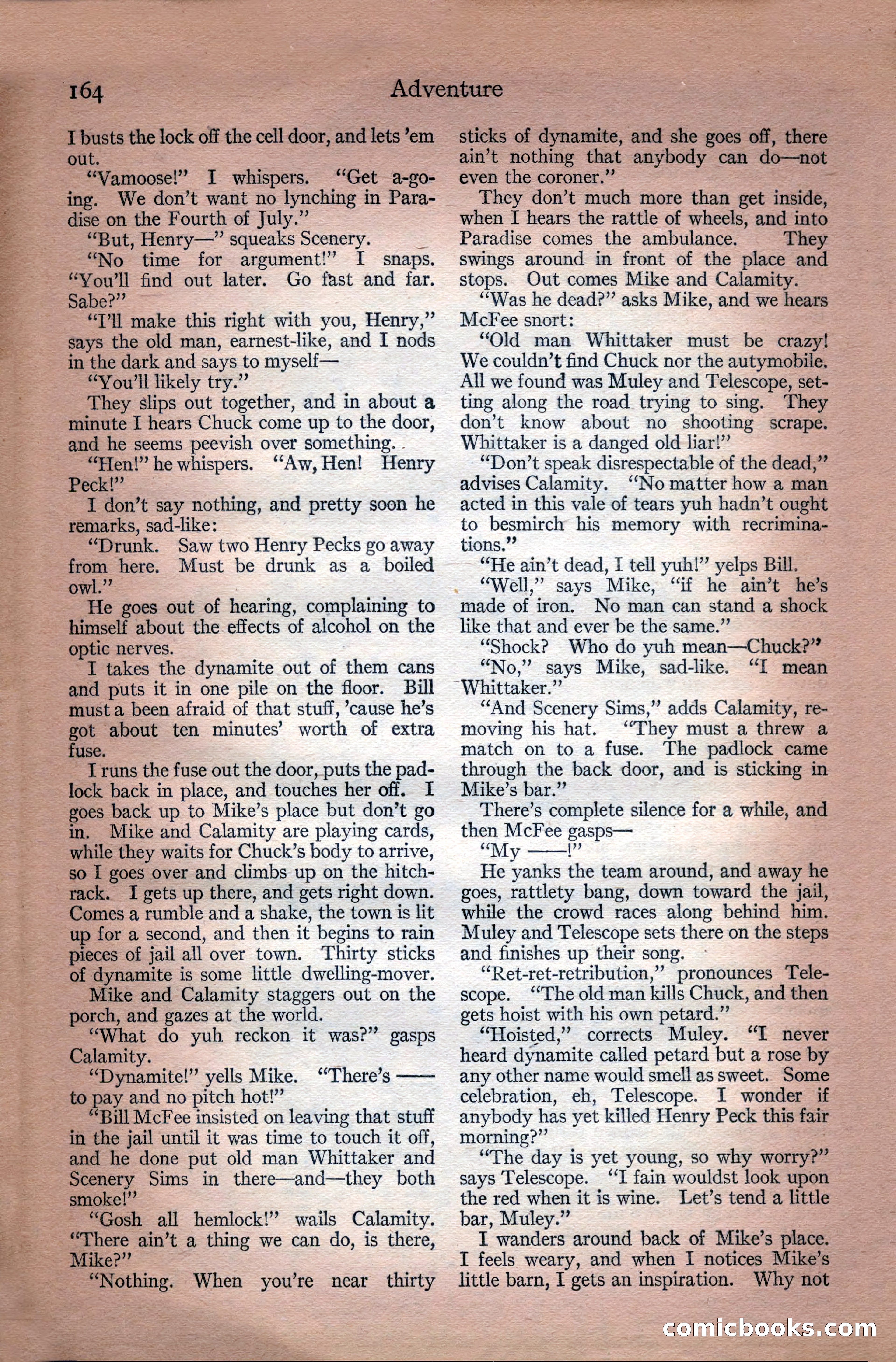 Adventure, July 18, 1918 — page 166 of 196