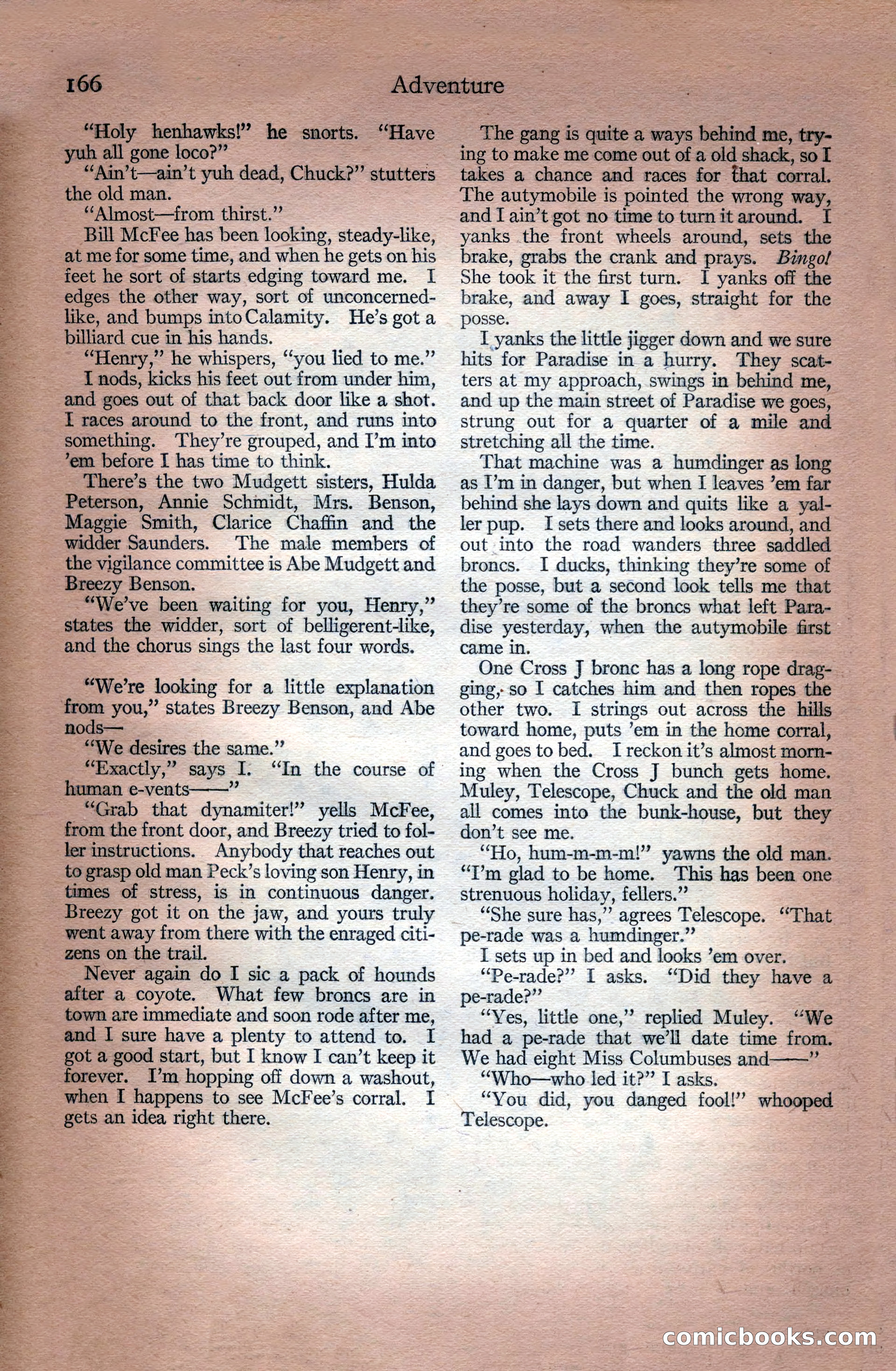 Adventure, July 18, 1918 — page 168 of 196