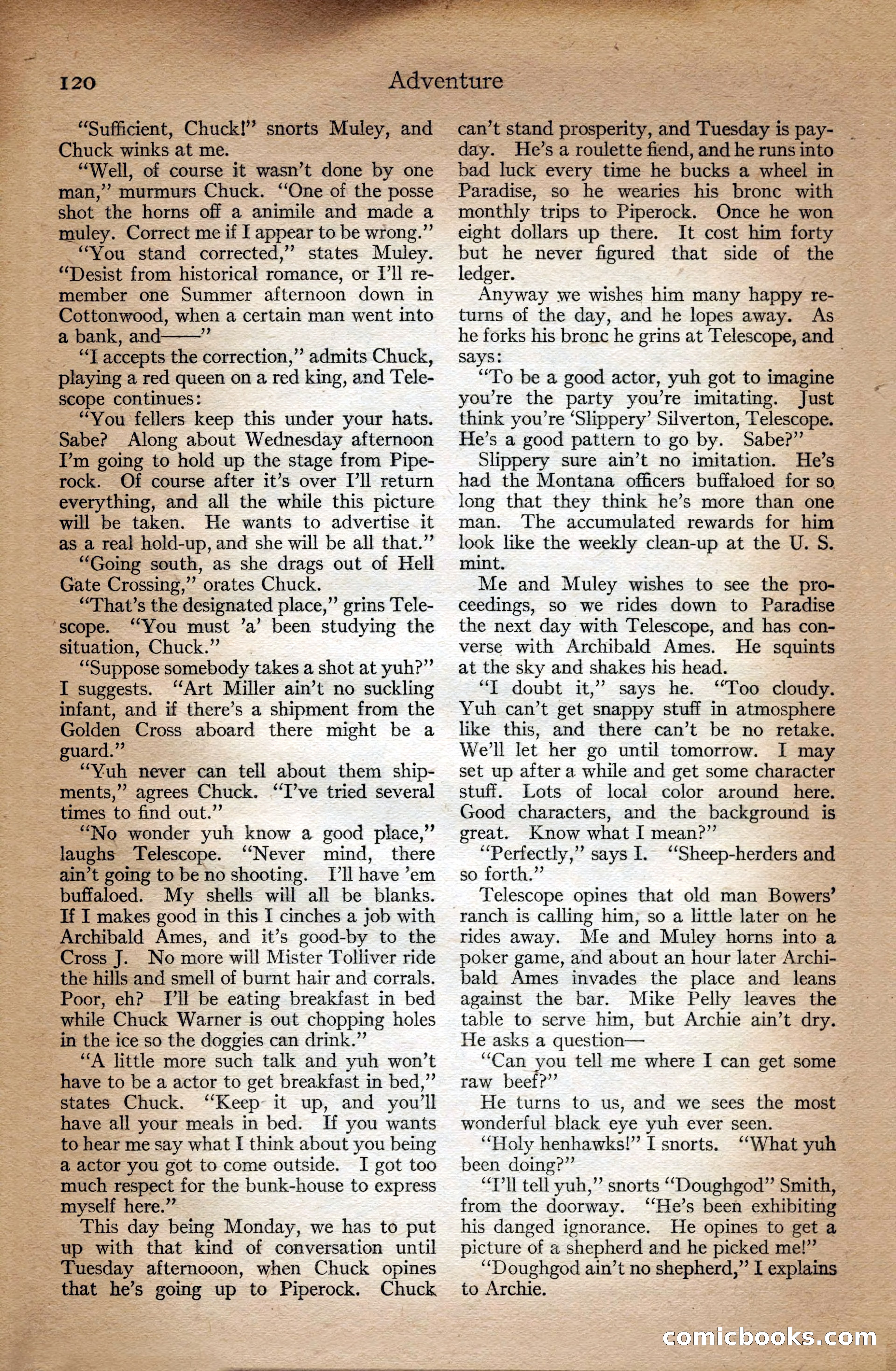Adventure Magazine Cover — page 122 of 196