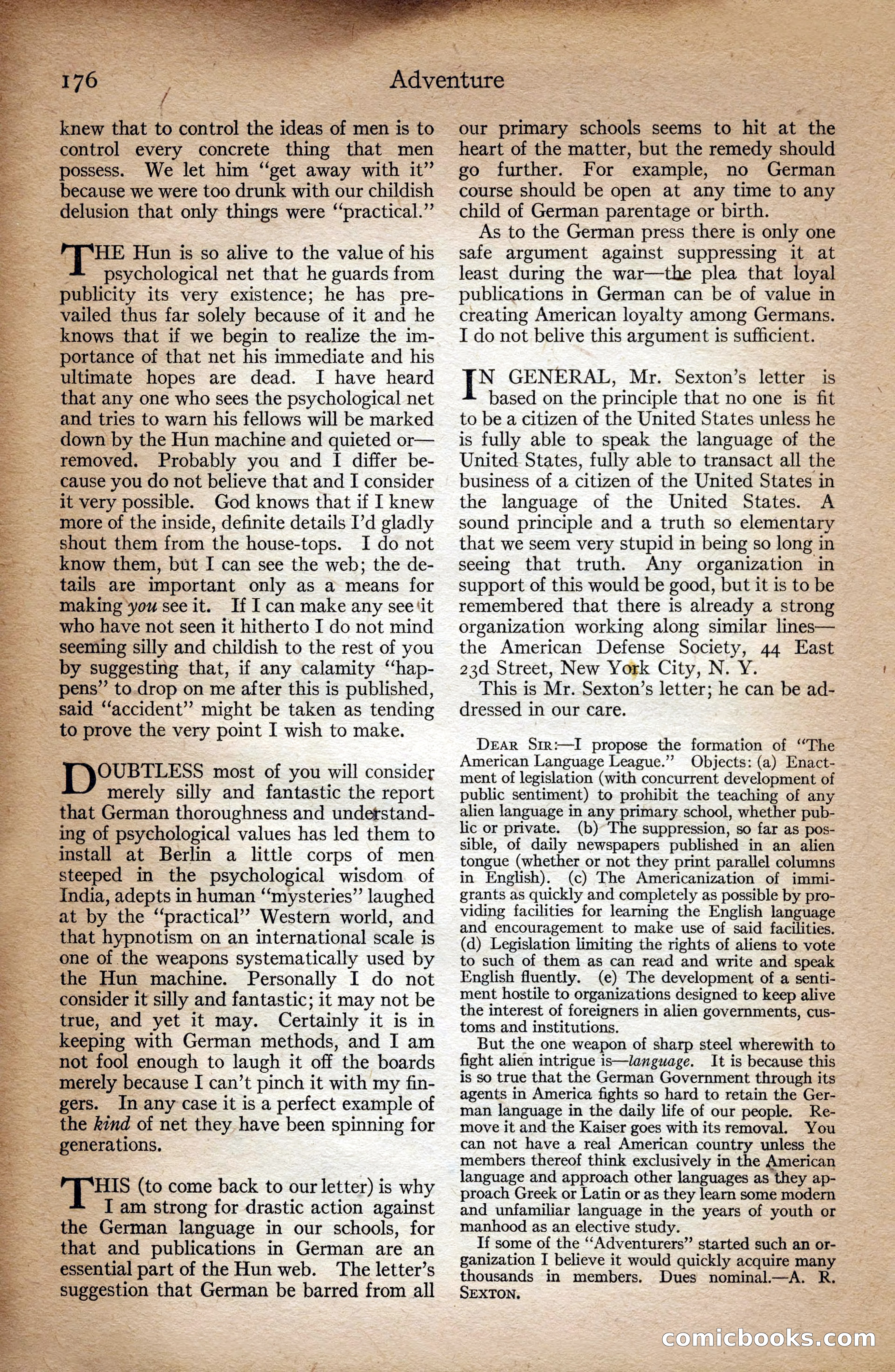 Adventure Magazine Cover — page 178 of 196