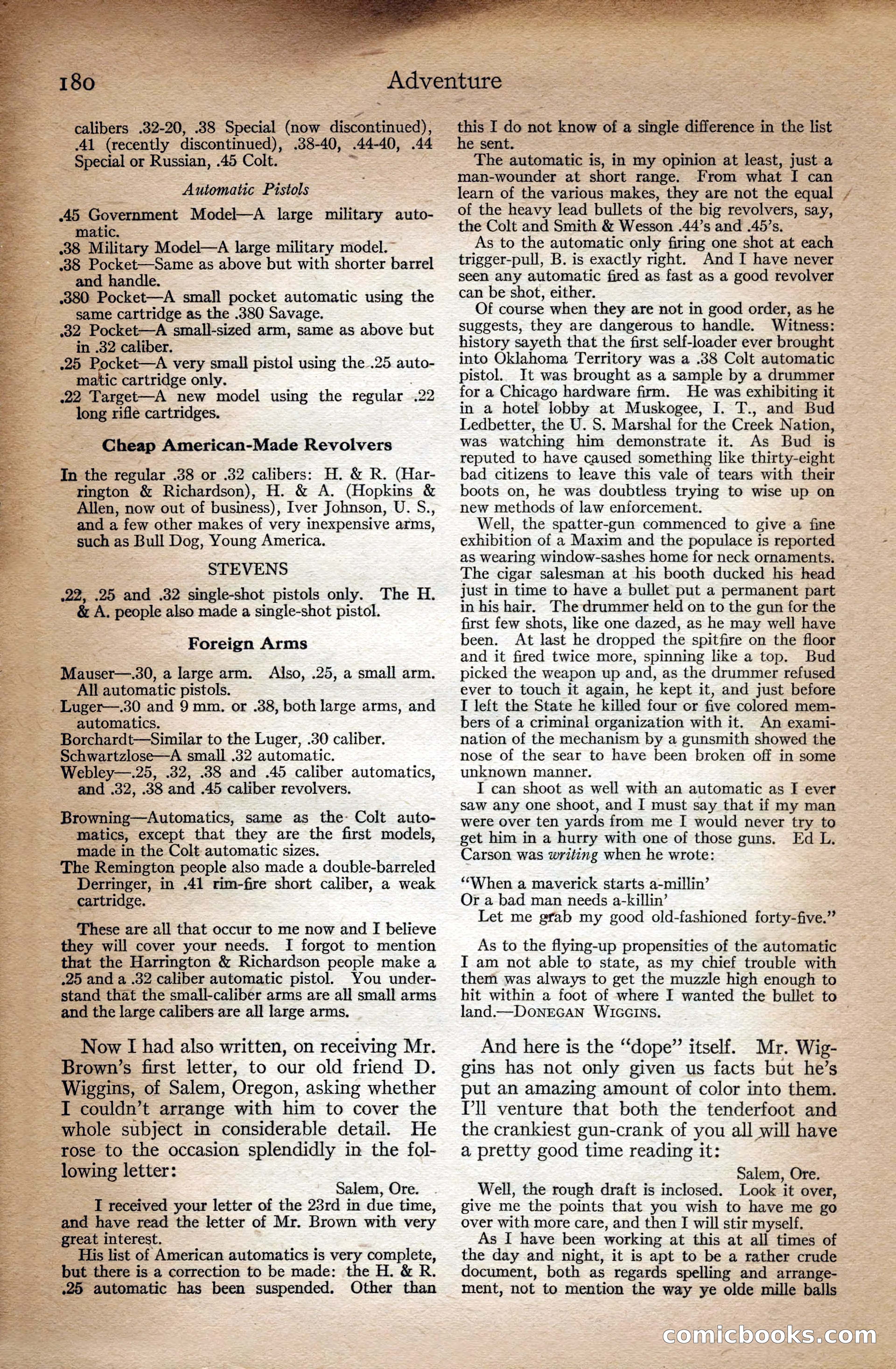 Adventure Magazine Cover — page 182 of 196