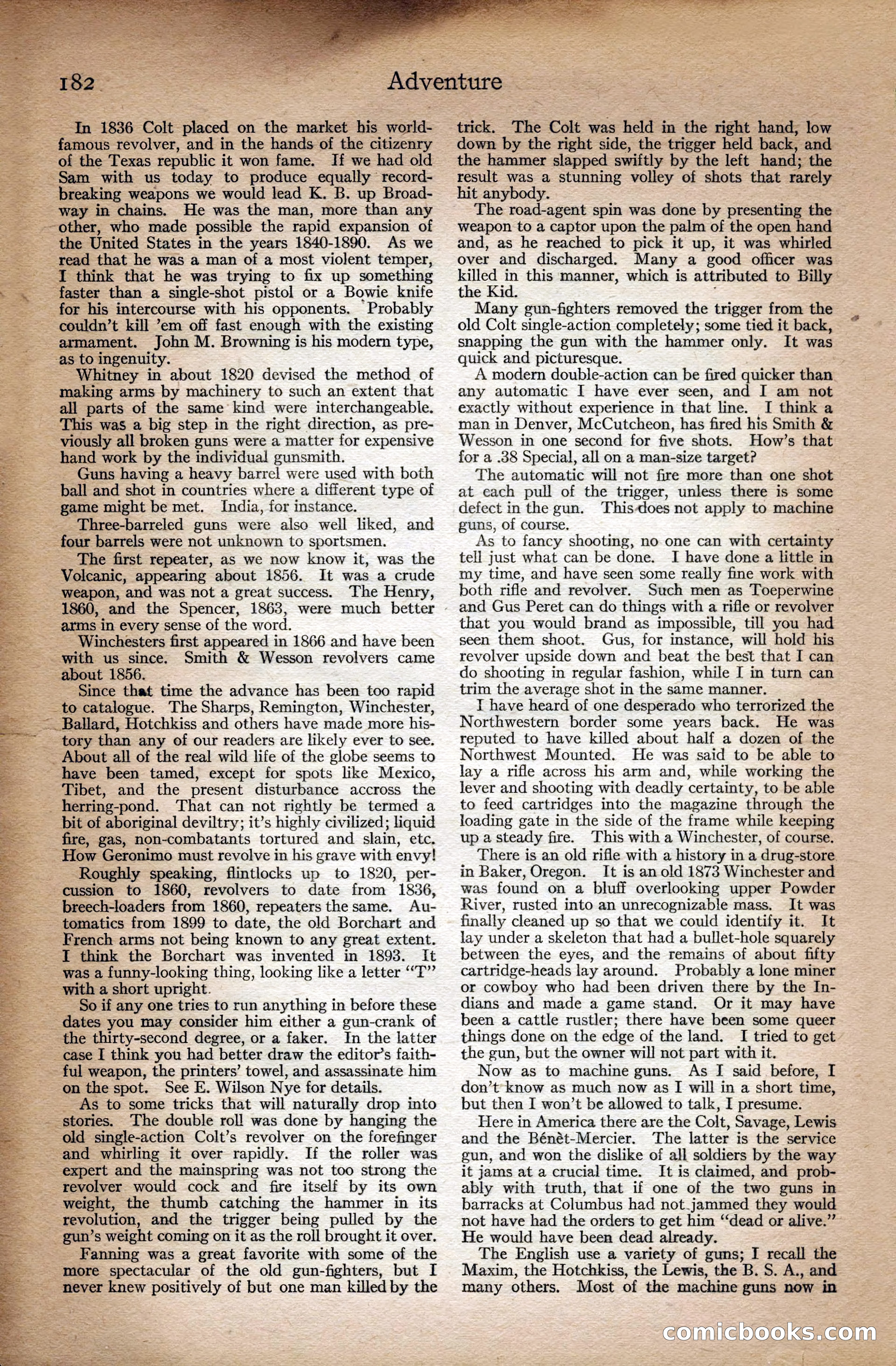 Adventure Magazine Cover — page 184 of 196