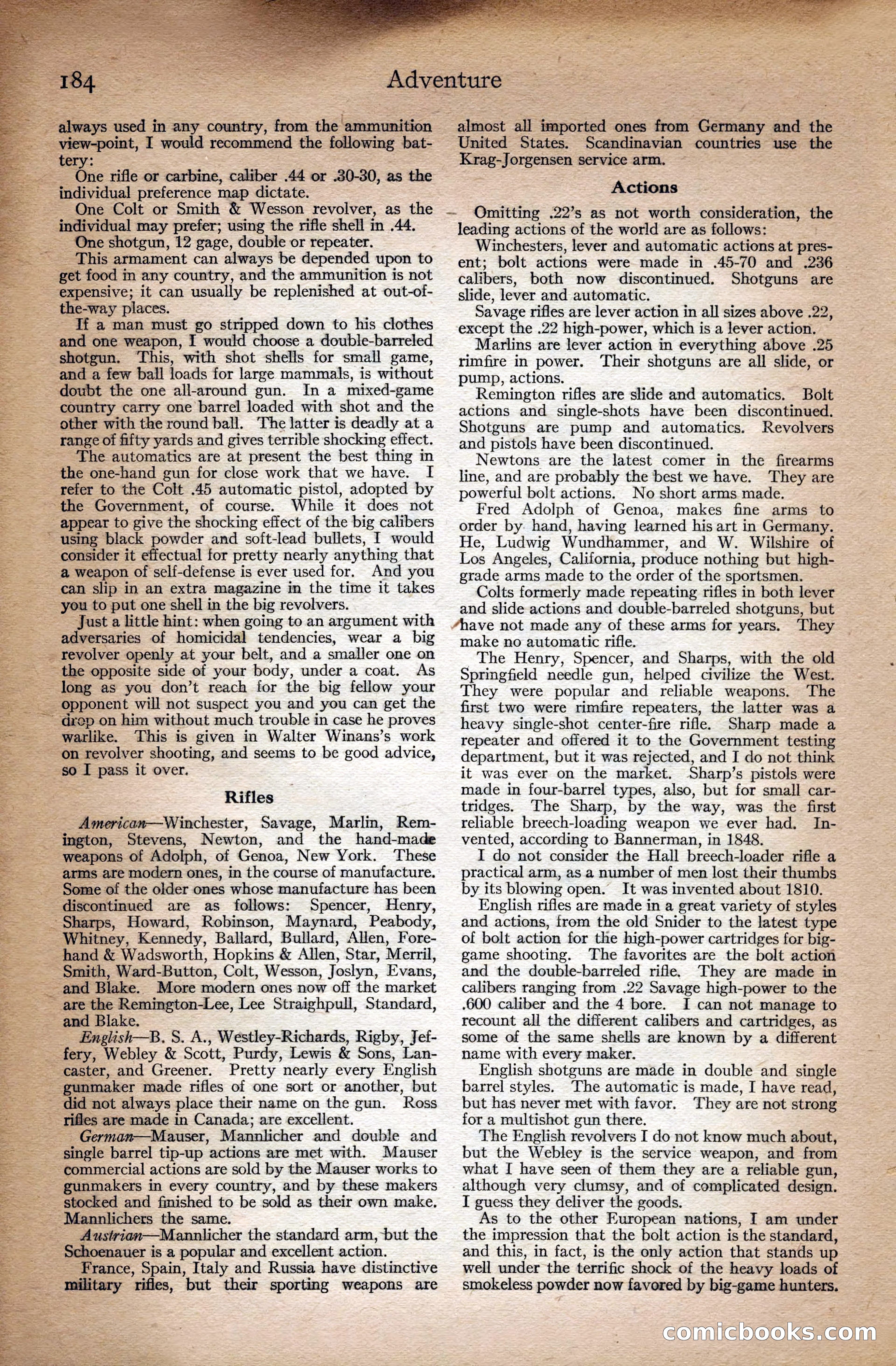 Adventure Magazine Cover — page 186 of 196