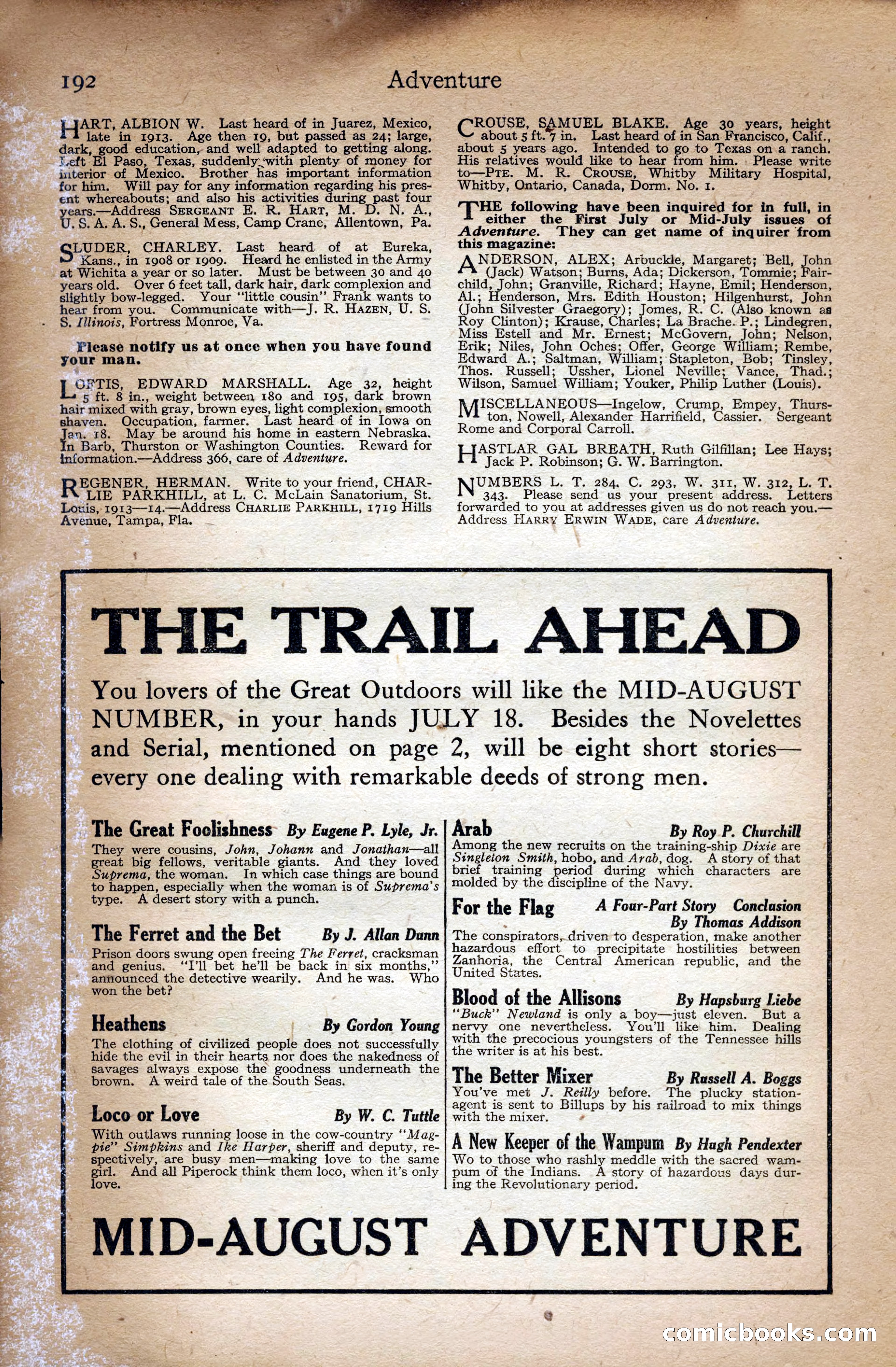 Adventure Magazine Cover — page 194 of 196