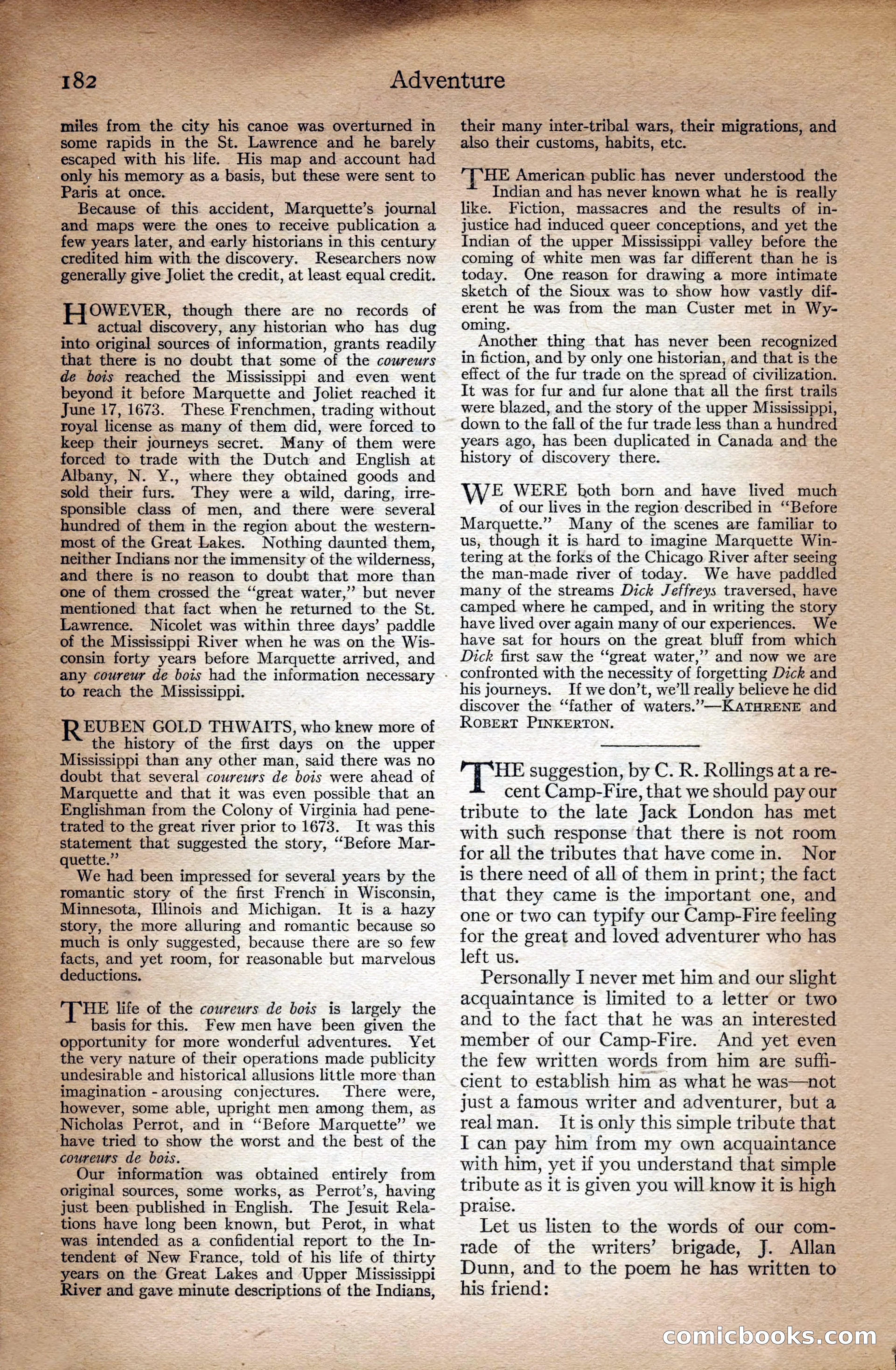 Adventure Magazine Cover — page 184 of 196