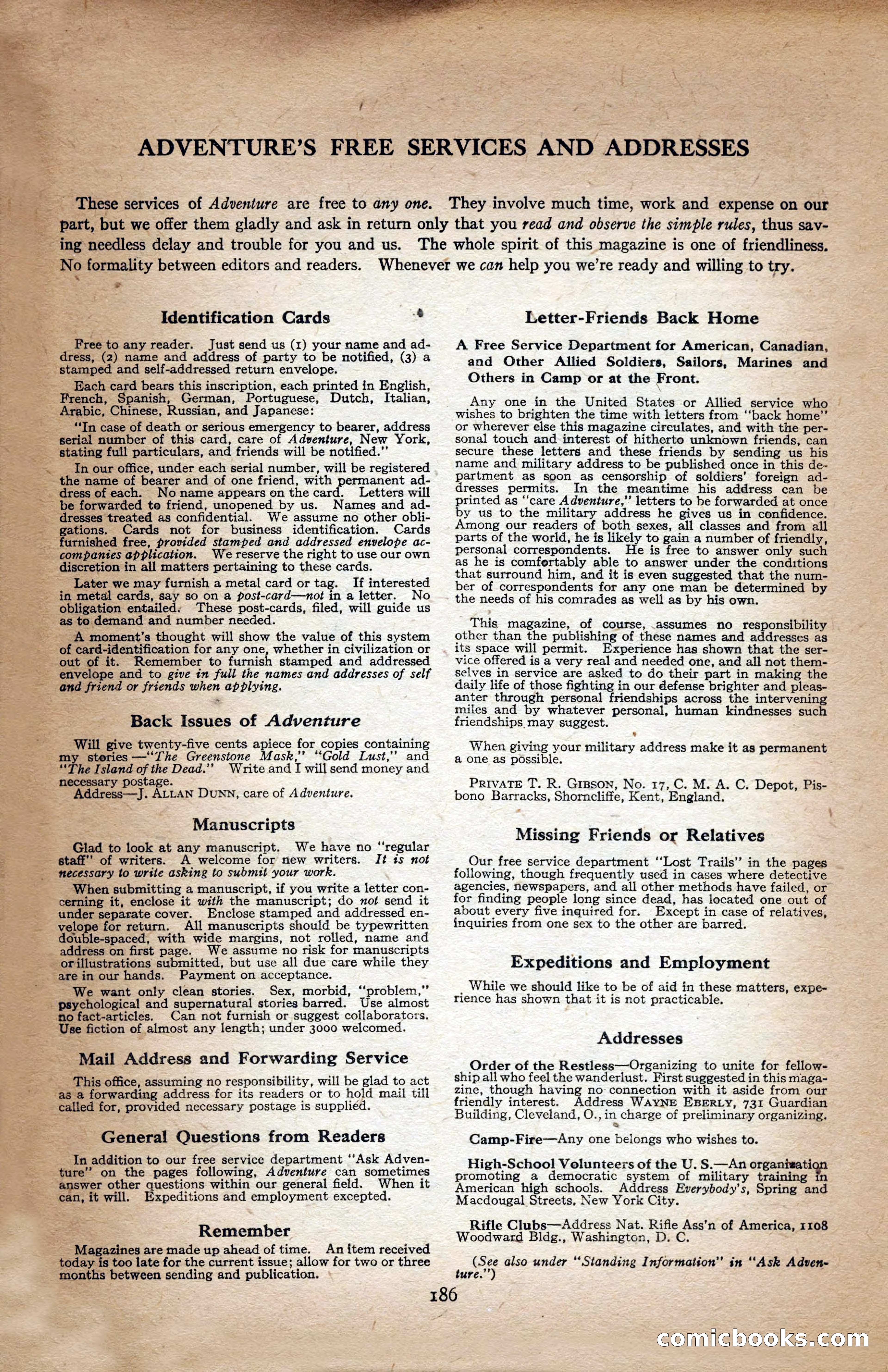 Adventure Magazine Cover — page 188 of 196