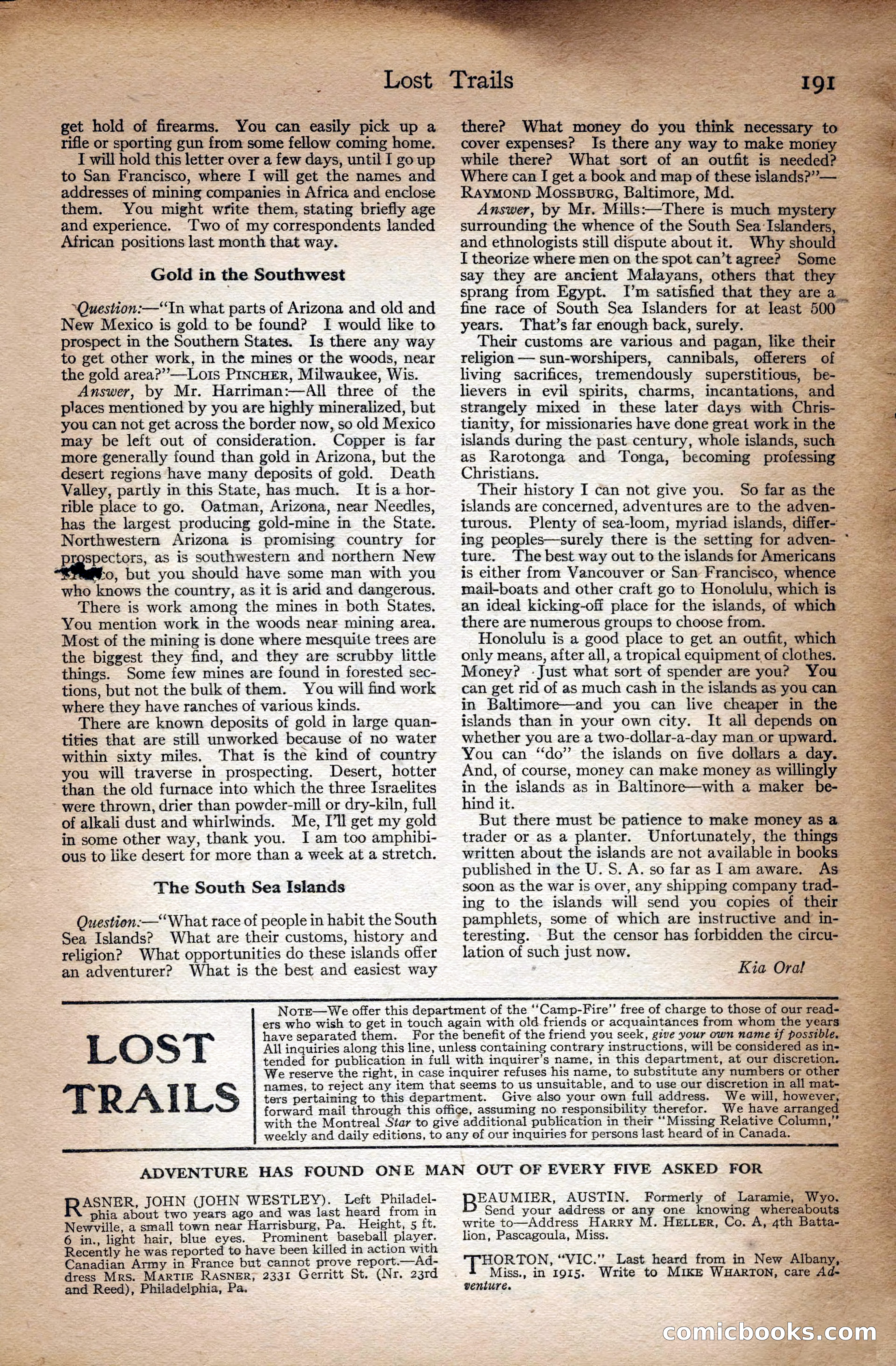 Adventure Magazine Cover — page 193 of 196