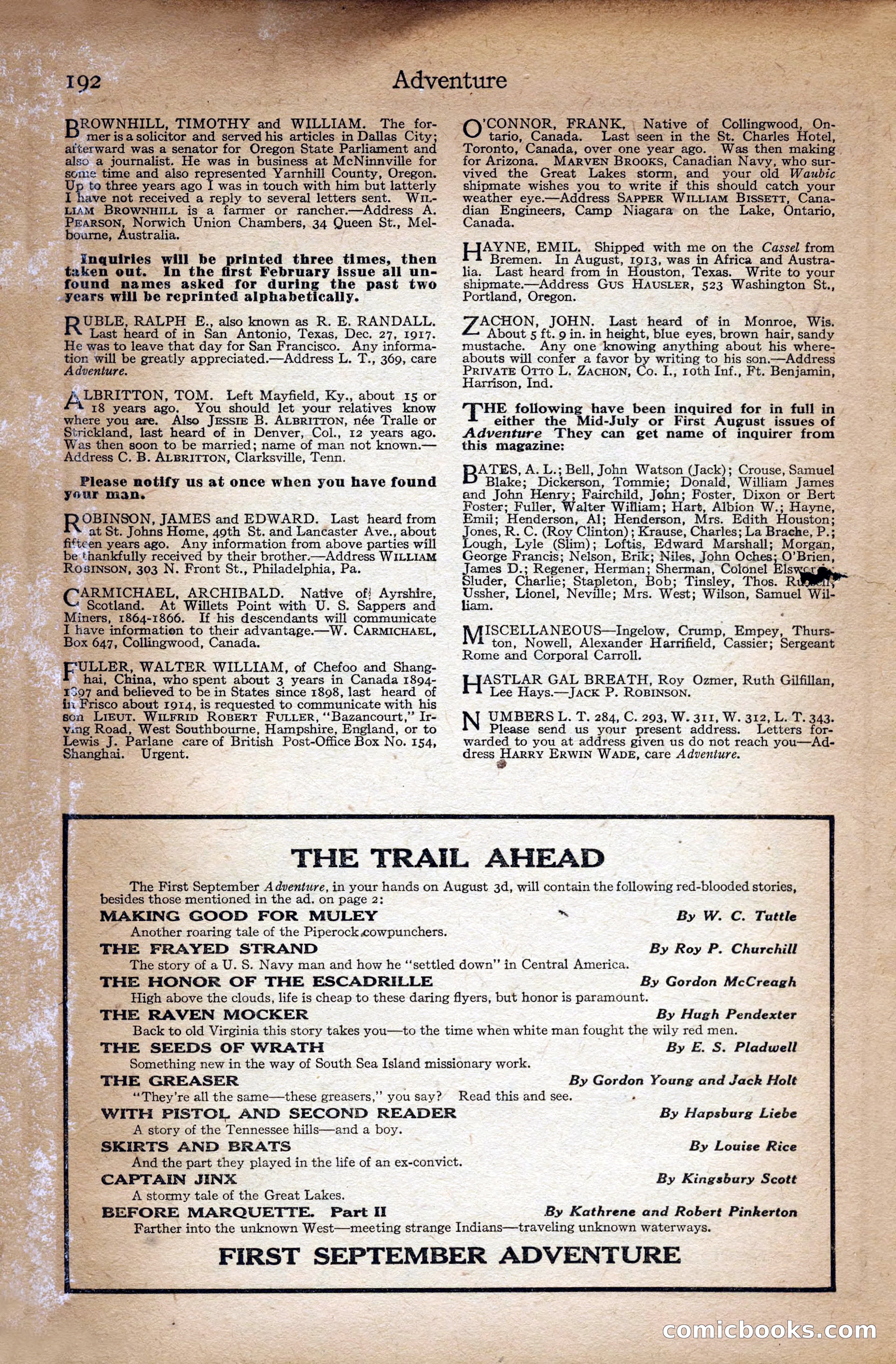 Adventure Magazine Cover — page 194 of 196