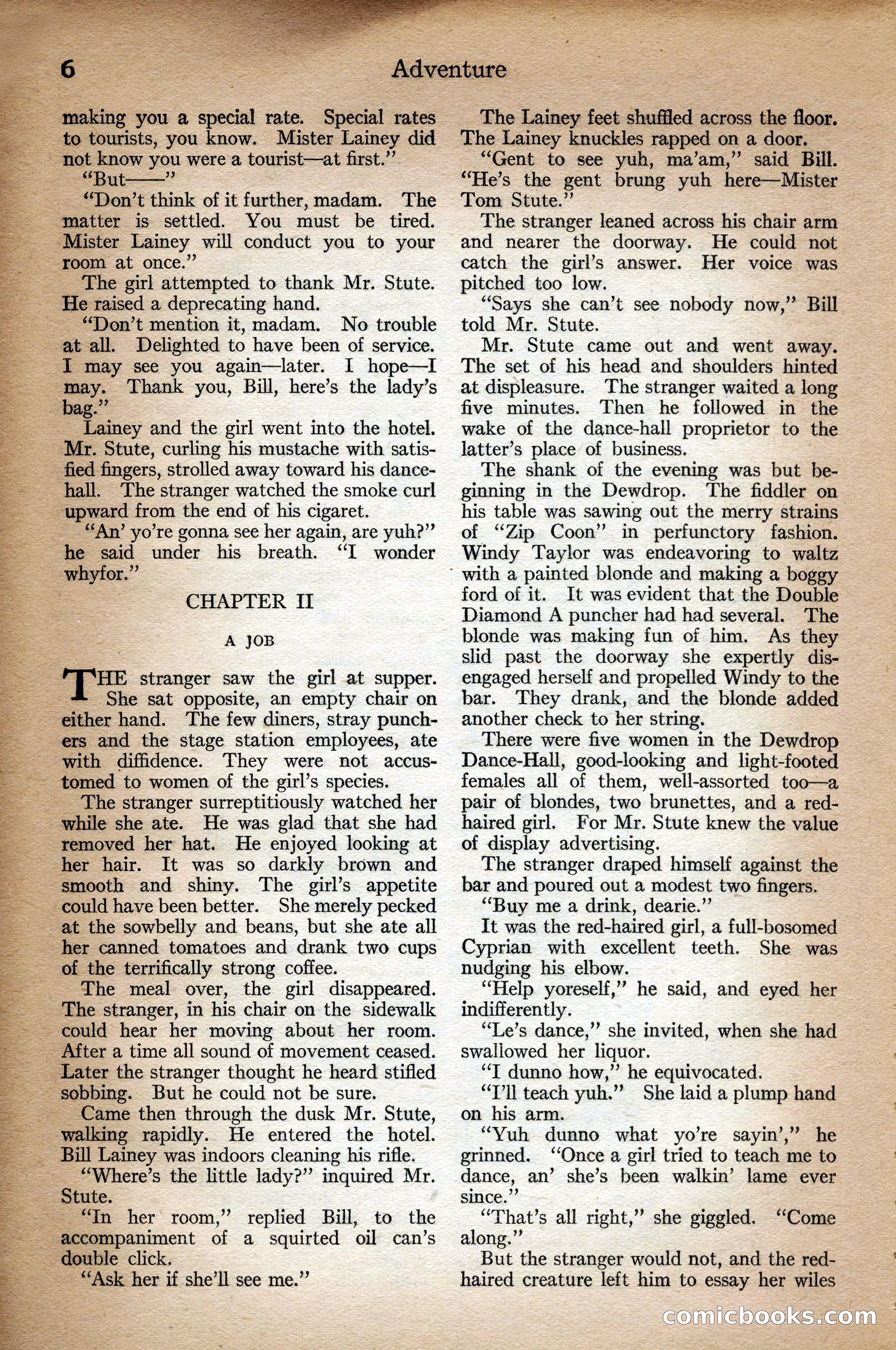 Adventure Magazine Cover, September 3, 1918 — page 8 of 196