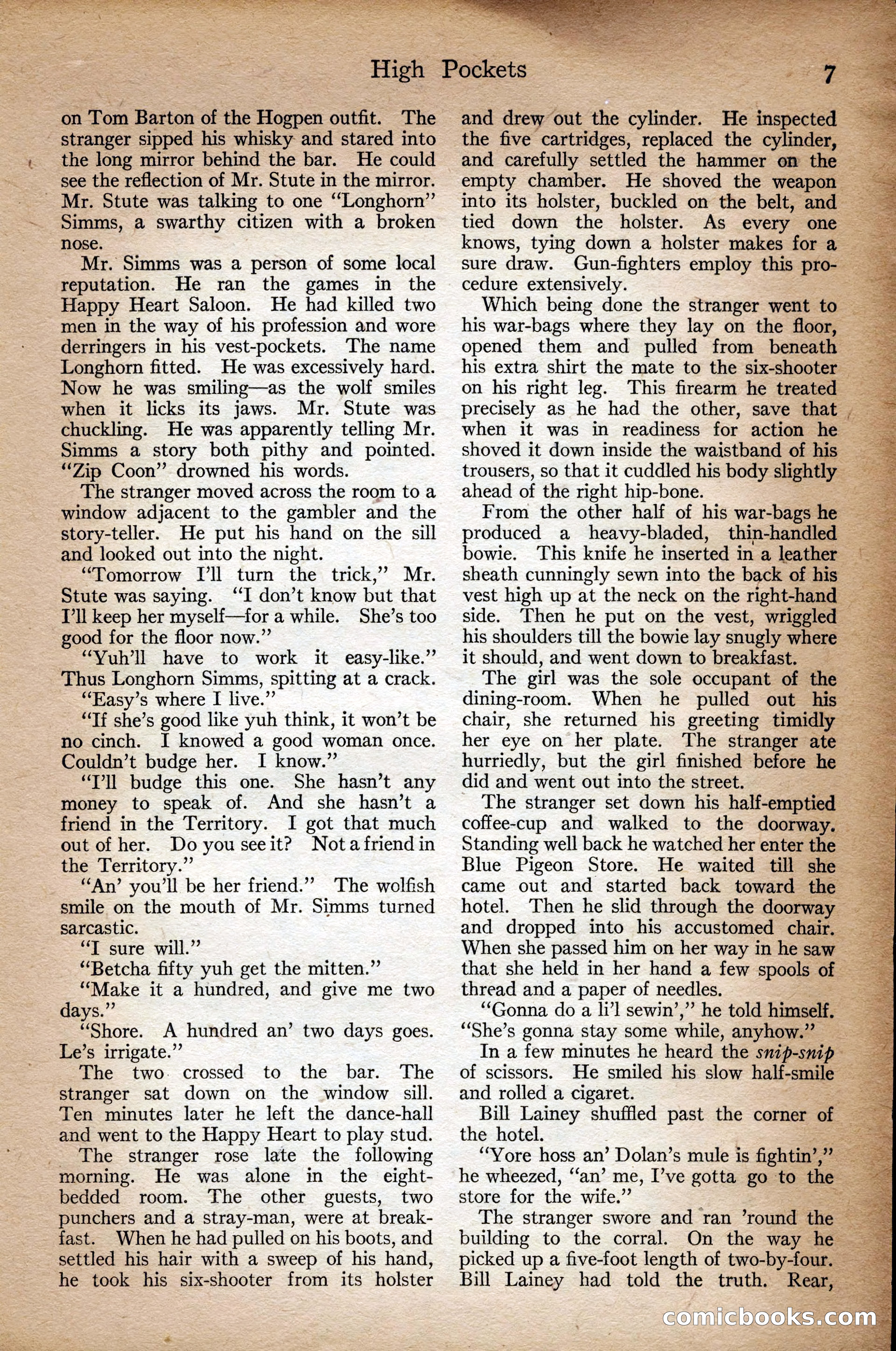 Adventure Magazine Cover, September 3, 1918 — page 9 of 196
