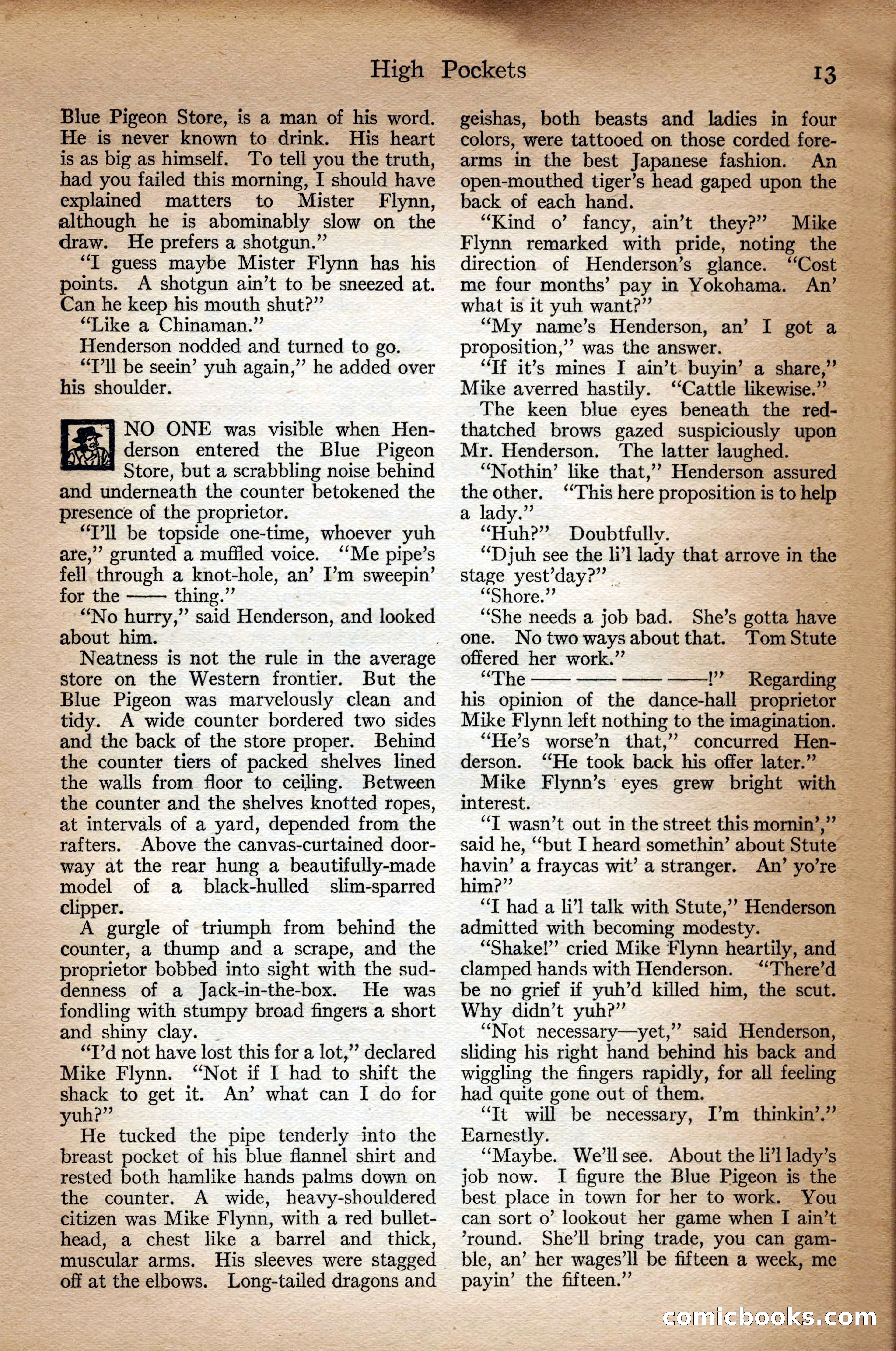 Adventure Magazine Cover, September 3, 1918 — page 15 of 196