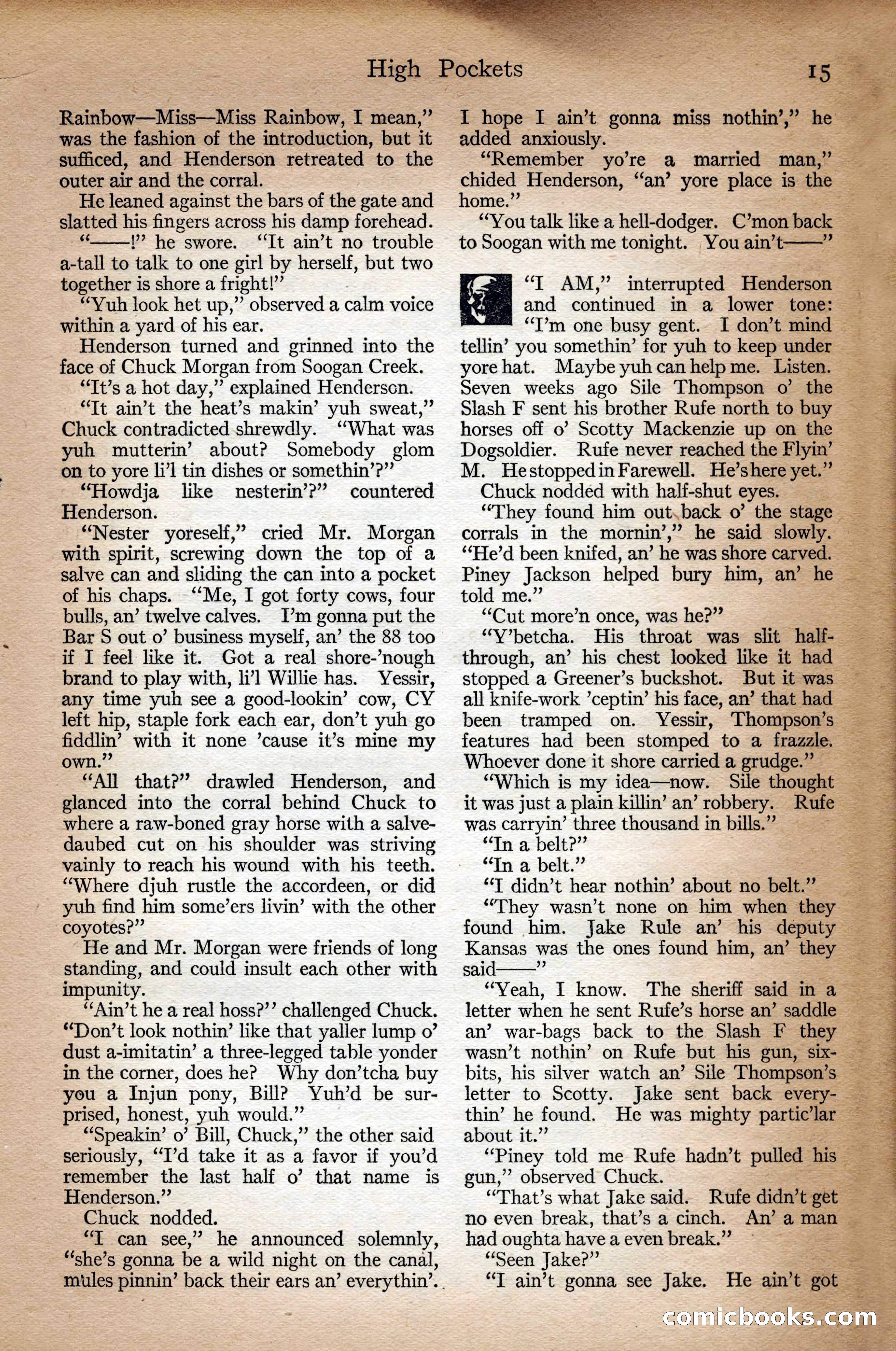 Adventure Magazine Cover, September 3, 1918 — page 17 of 196