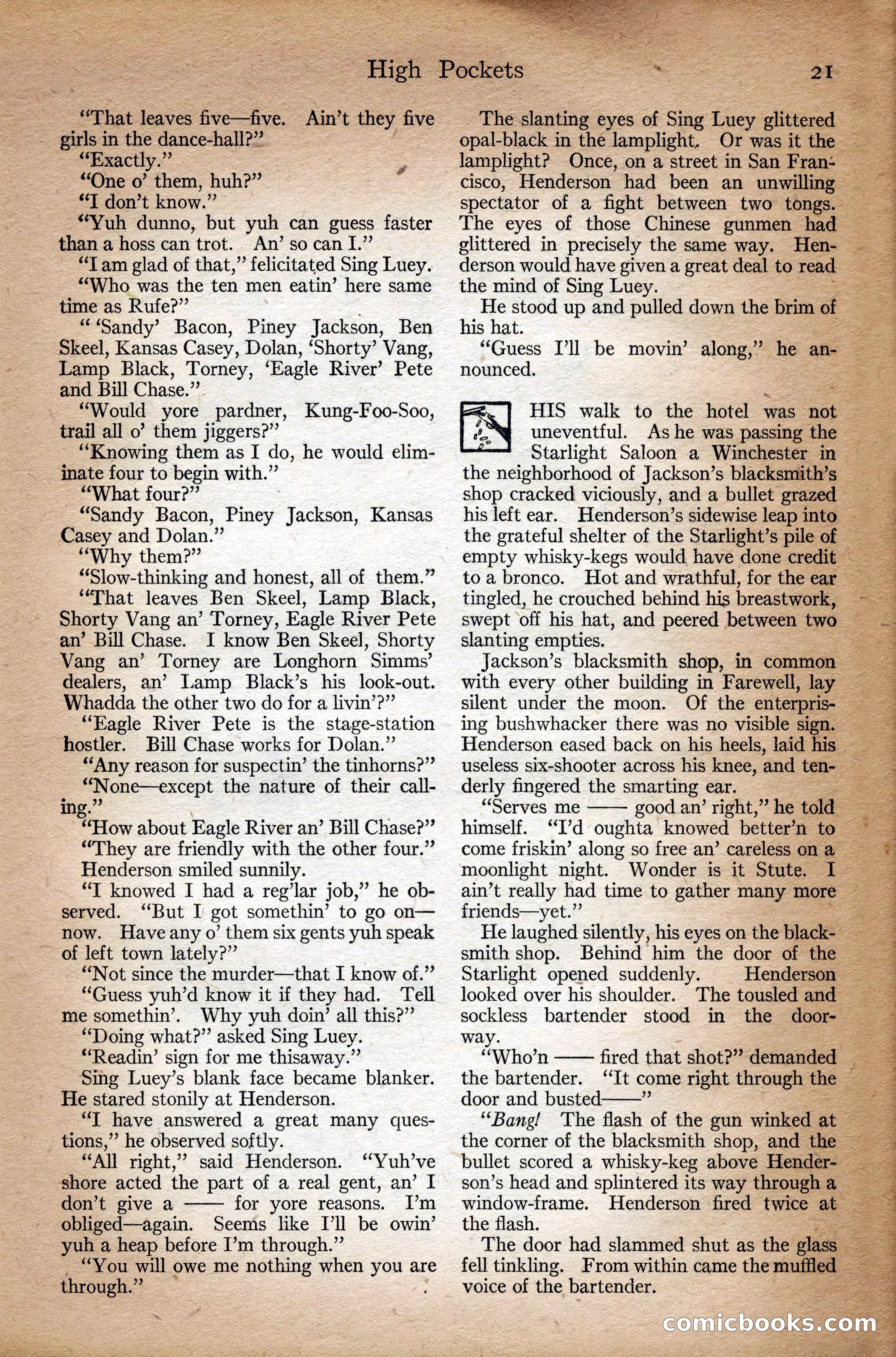Adventure Magazine Cover, September 3, 1918 — page 23 of 196