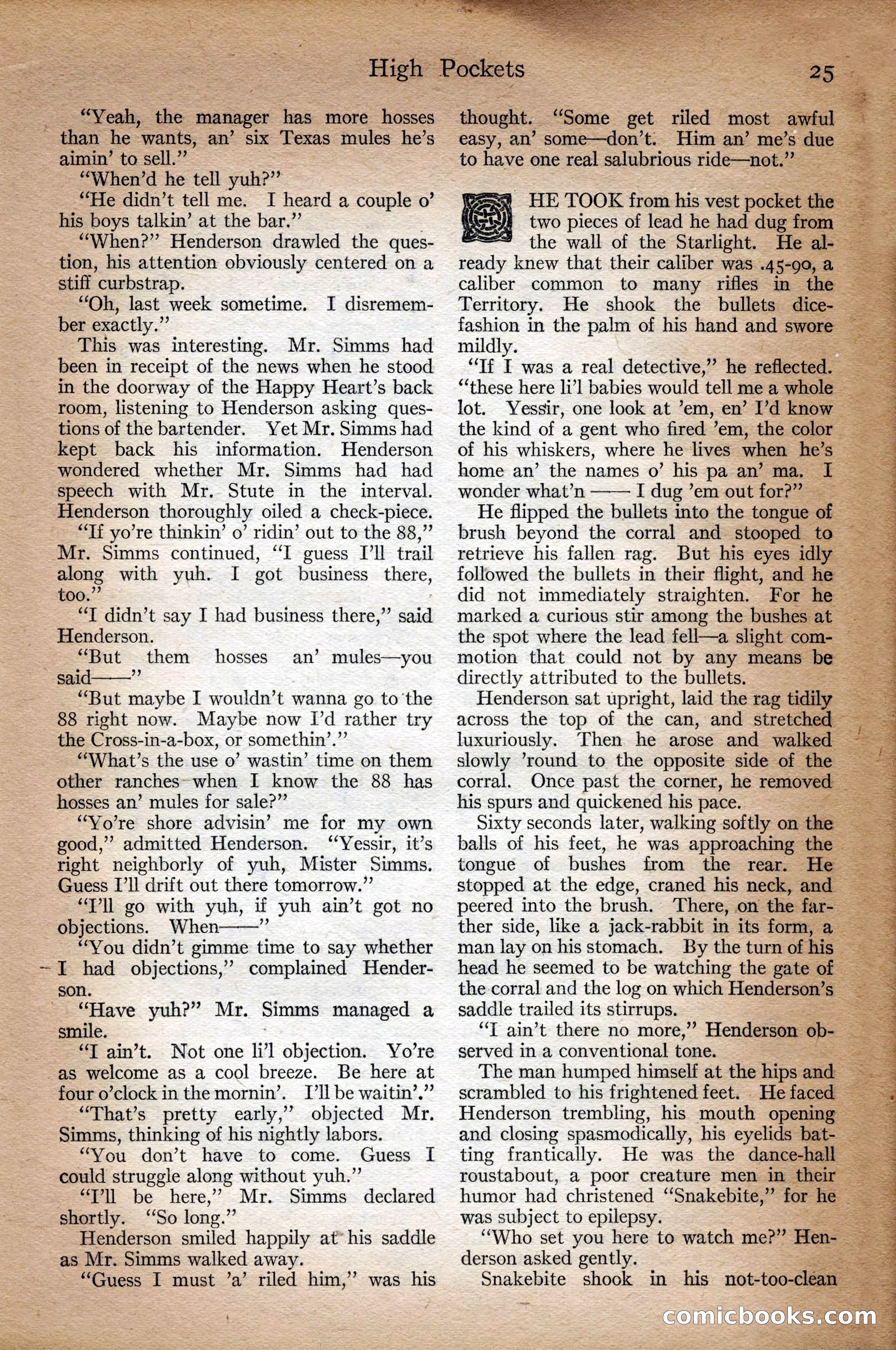 Adventure Magazine Cover, September 3, 1918 — page 27 of 196