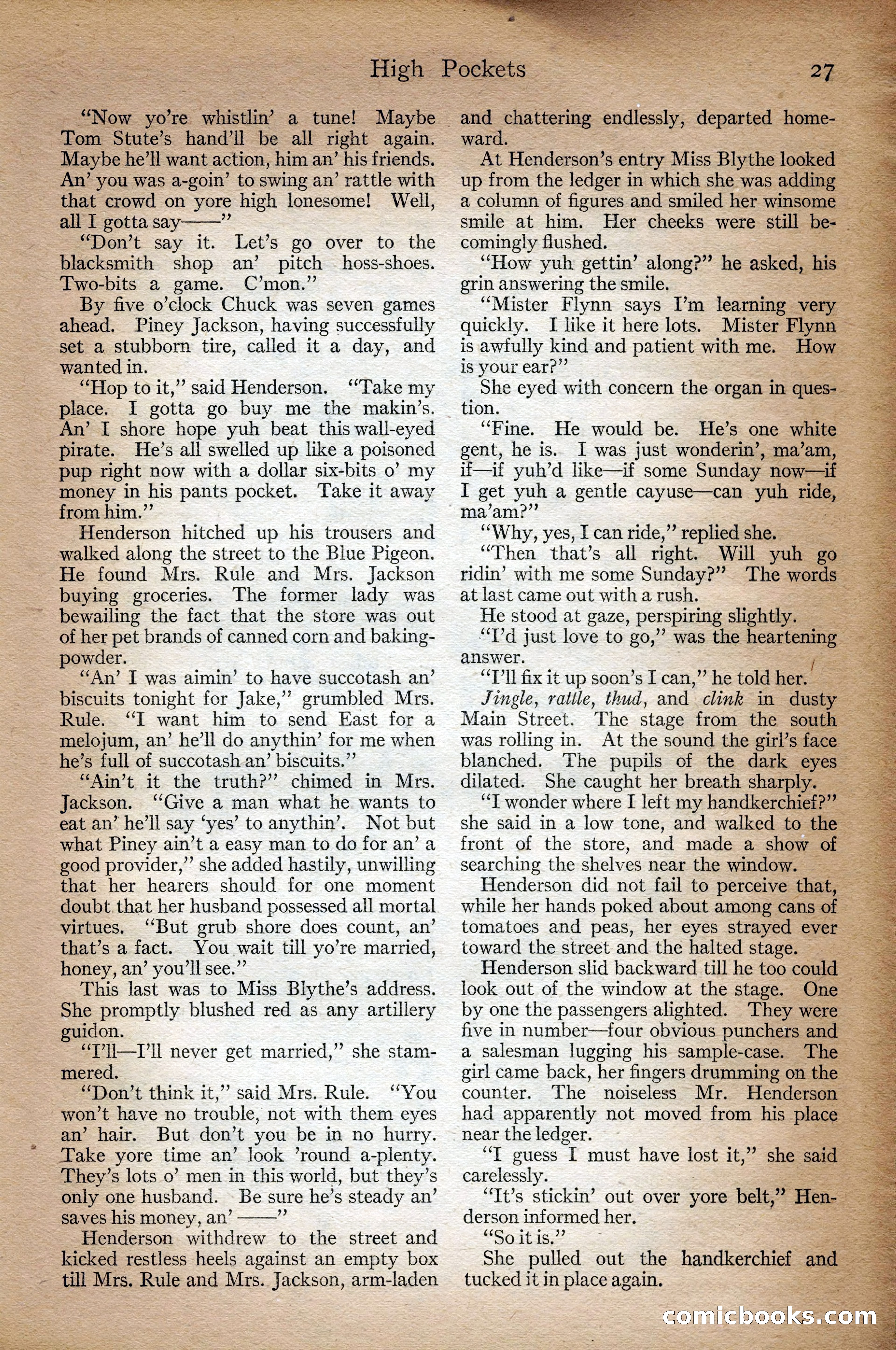 Adventure Magazine Cover, September 3, 1918 — page 29 of 196