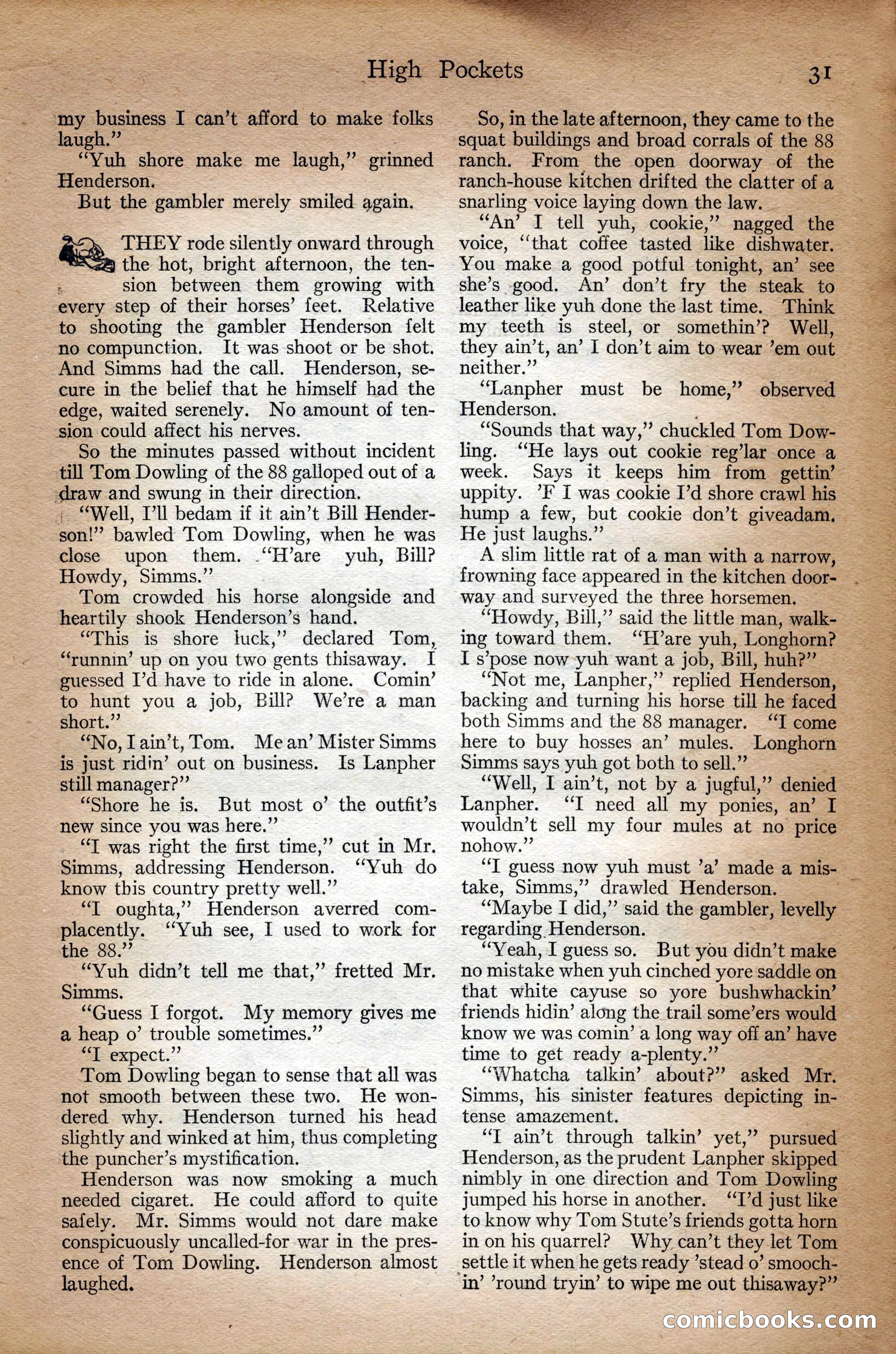 Adventure Magazine Cover, September 3, 1918 — page 33 of 196
