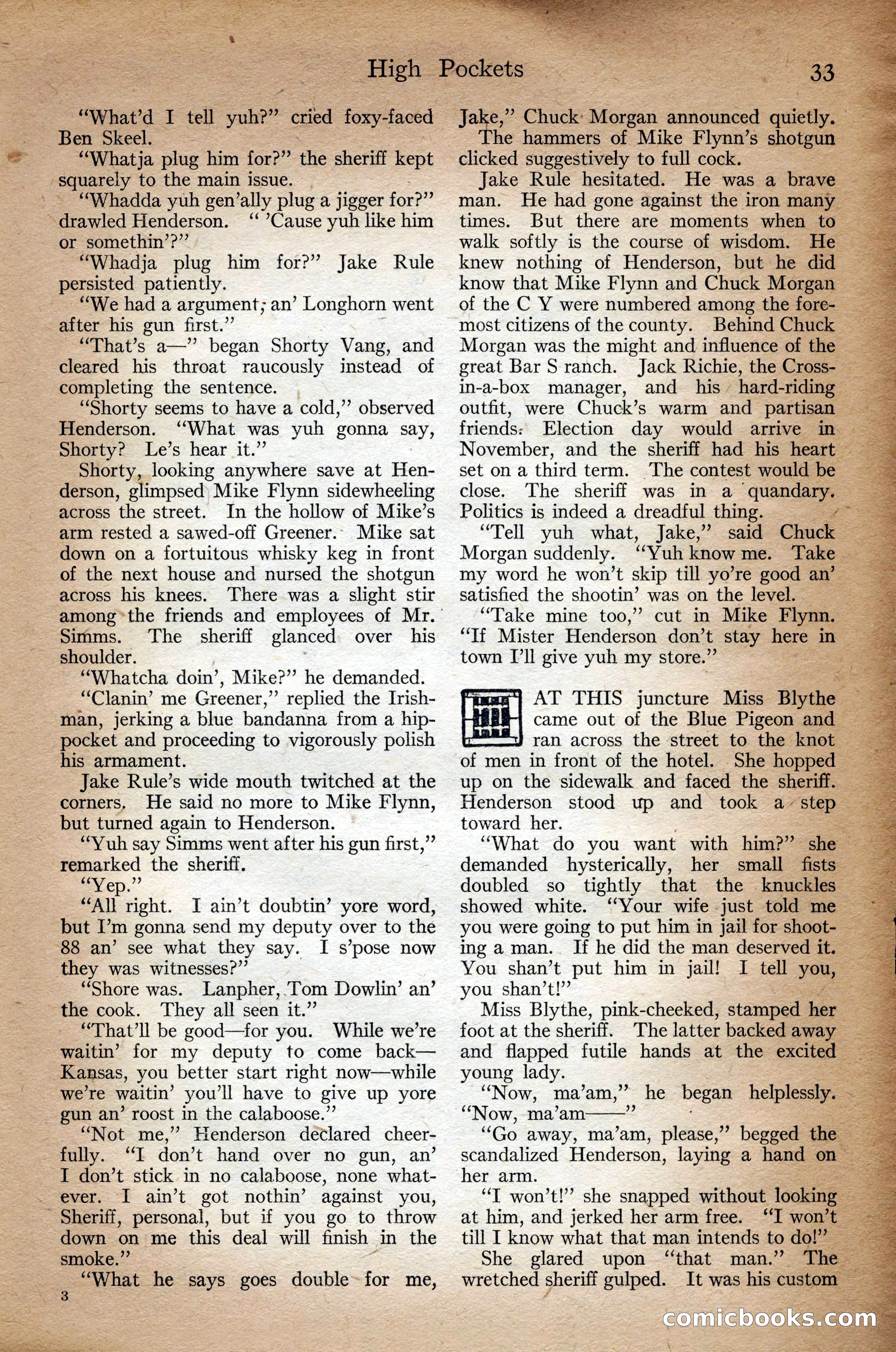 Adventure Magazine Cover, September 3, 1918 — page 35 of 196