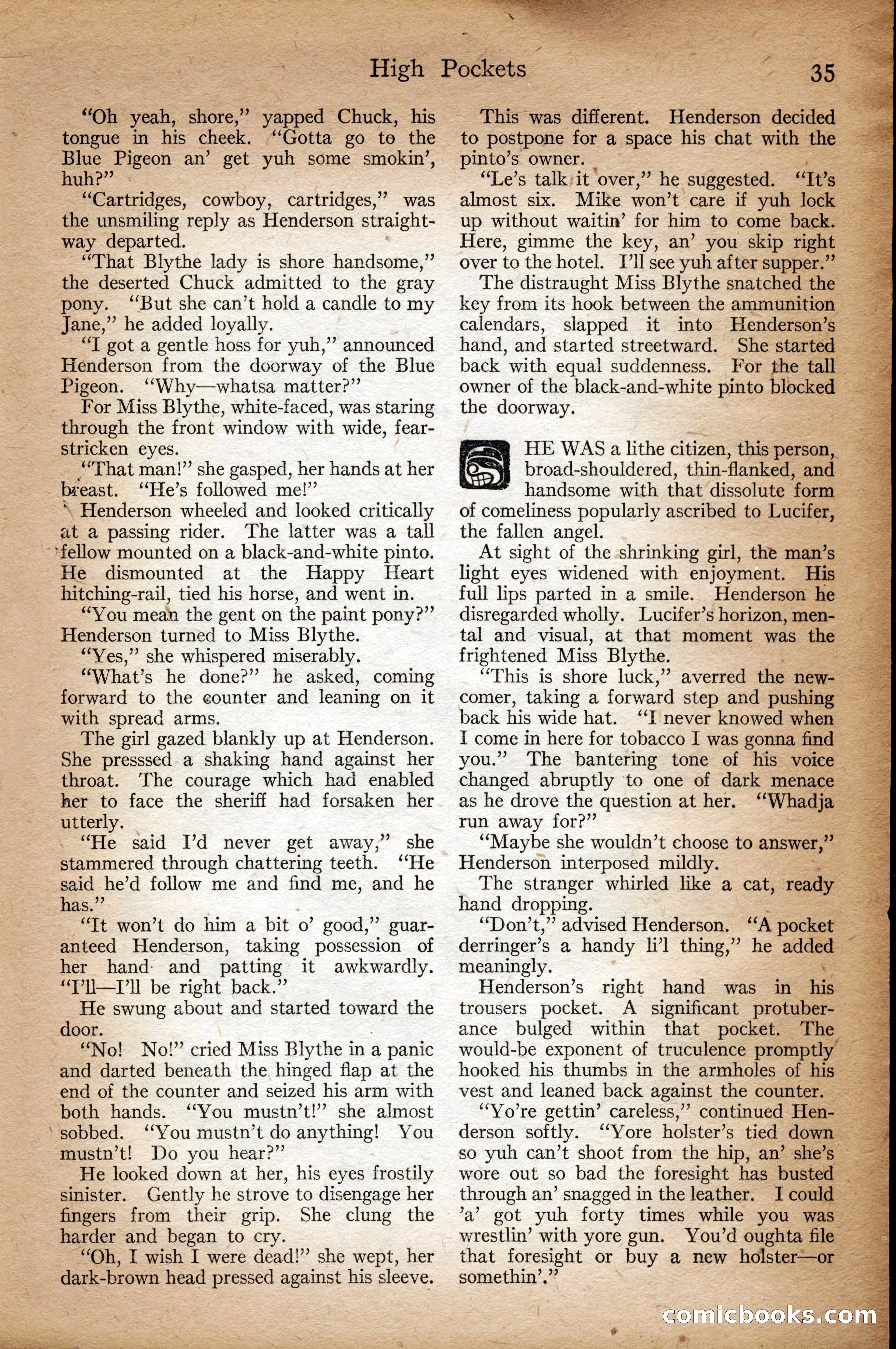 Adventure Magazine Cover, September 3, 1918 — page 37 of 196