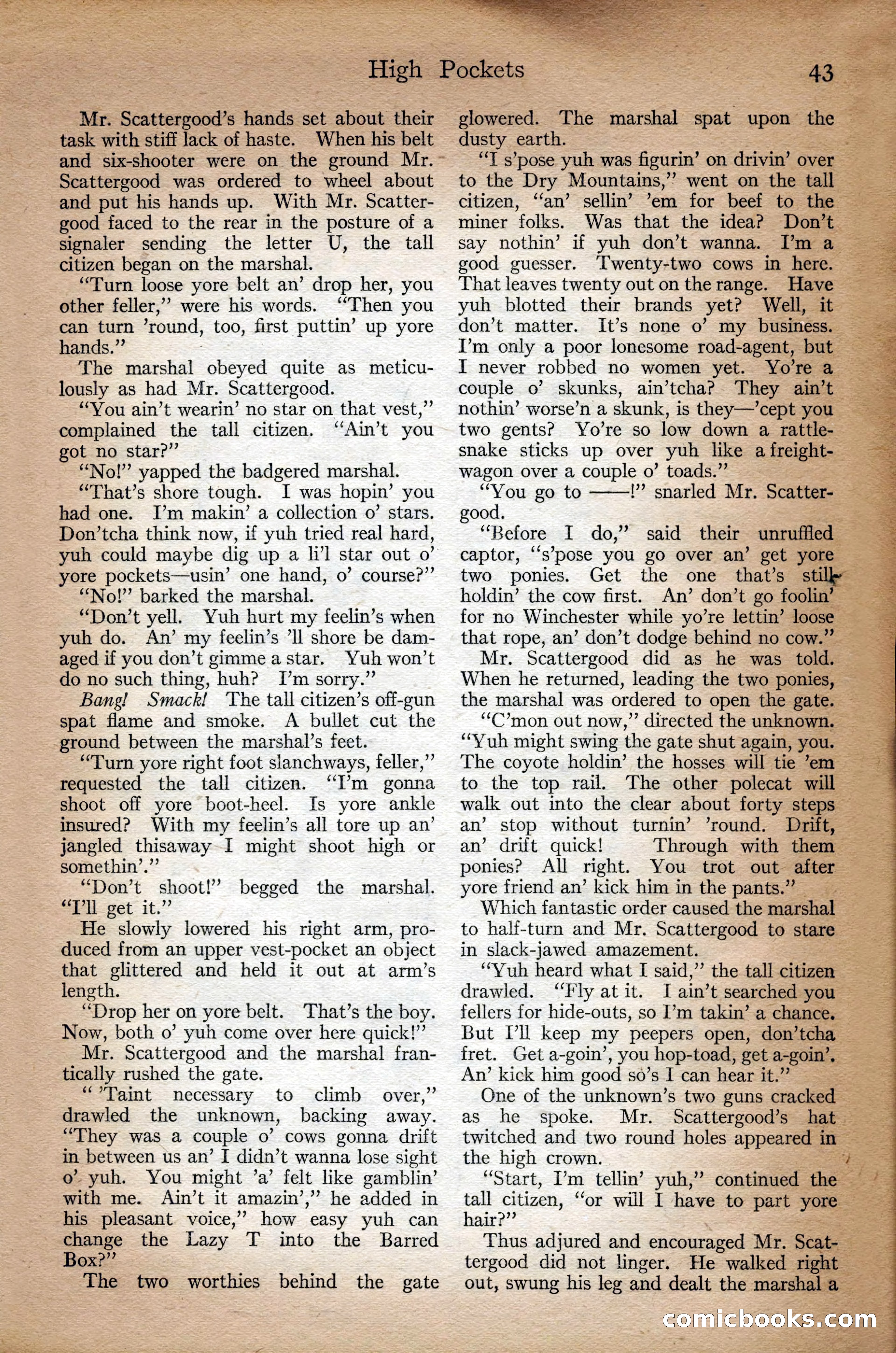 Adventure Magazine Cover, September 3, 1918 — page 45 of 196